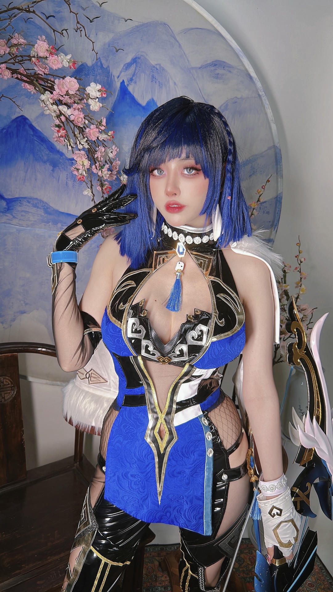 日本coser-Byoru NO.221 Yelan Genshin Impact [80P9V 681MB]_第2集