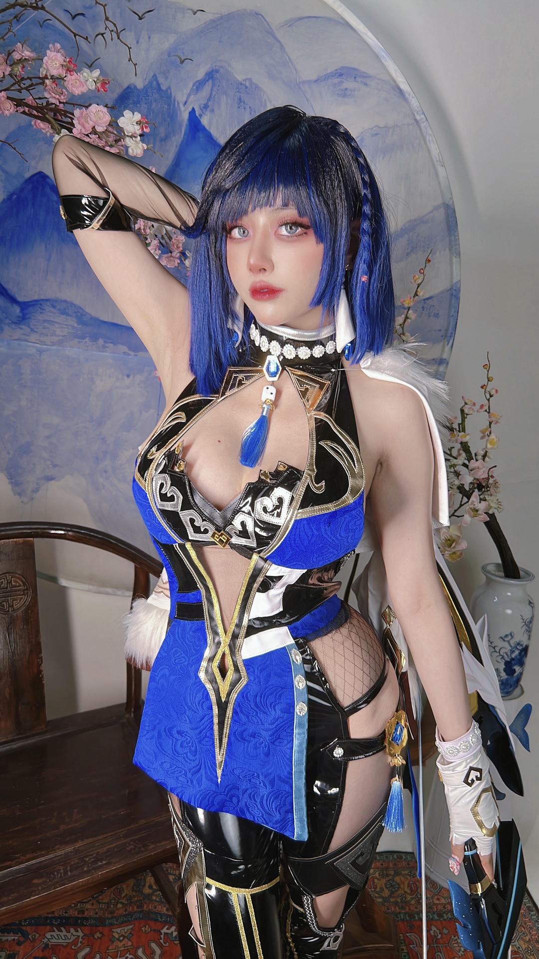 日本coser-Byoru NO.221 Yelan Genshin Impact [80P9V 681MB]_第2集