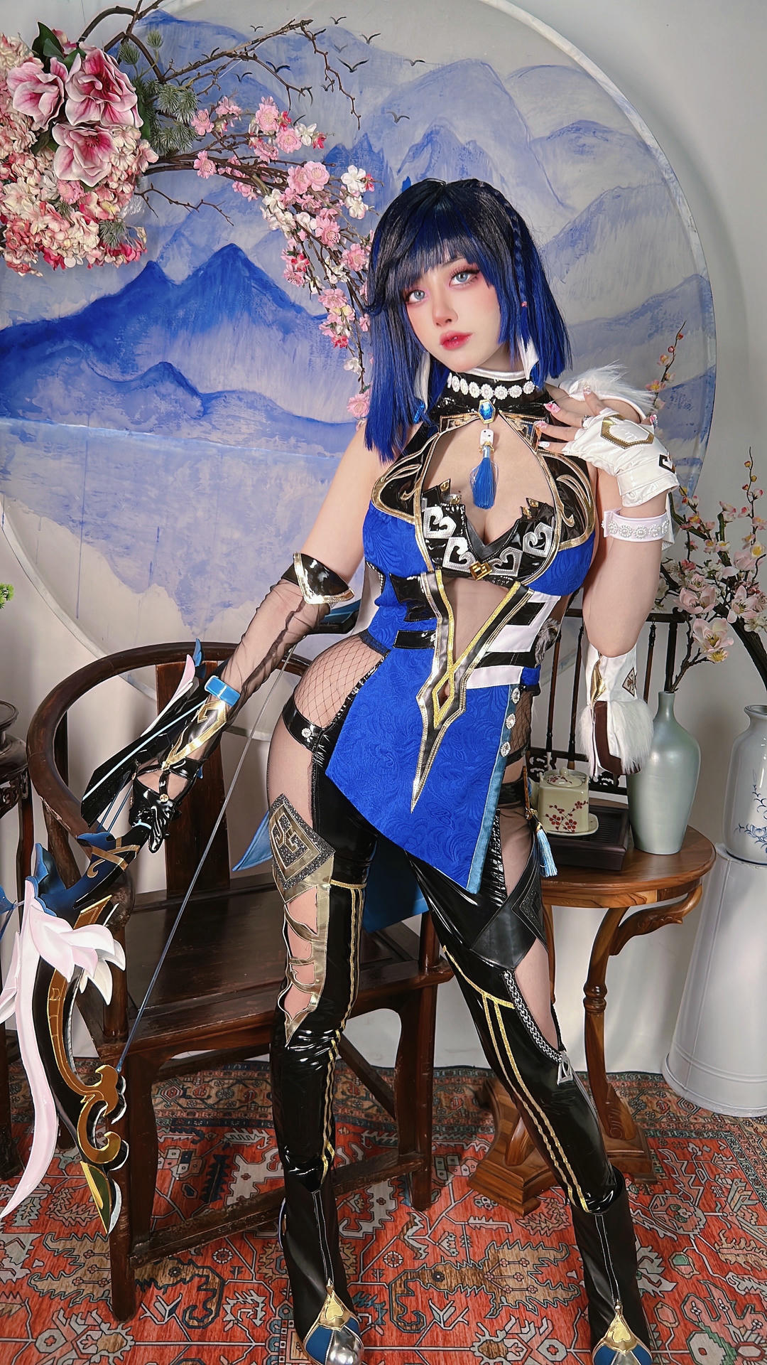 日本coser-Byoru NO.221 Yelan Genshin Impact [80P9V 681MB]_第2集