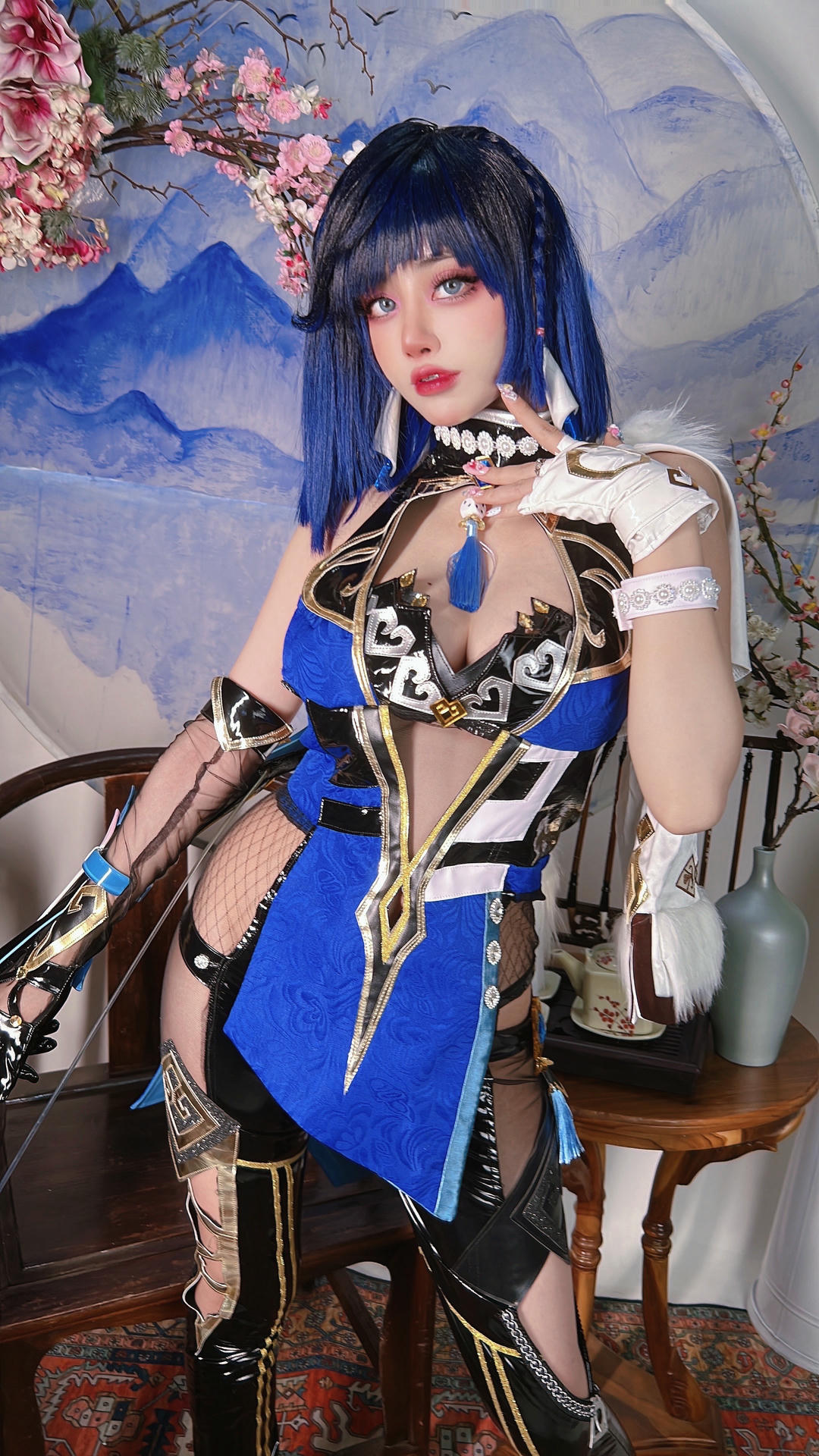 日本coser-Byoru NO.221 Yelan Genshin Impact [80P9V 681MB]_第2集