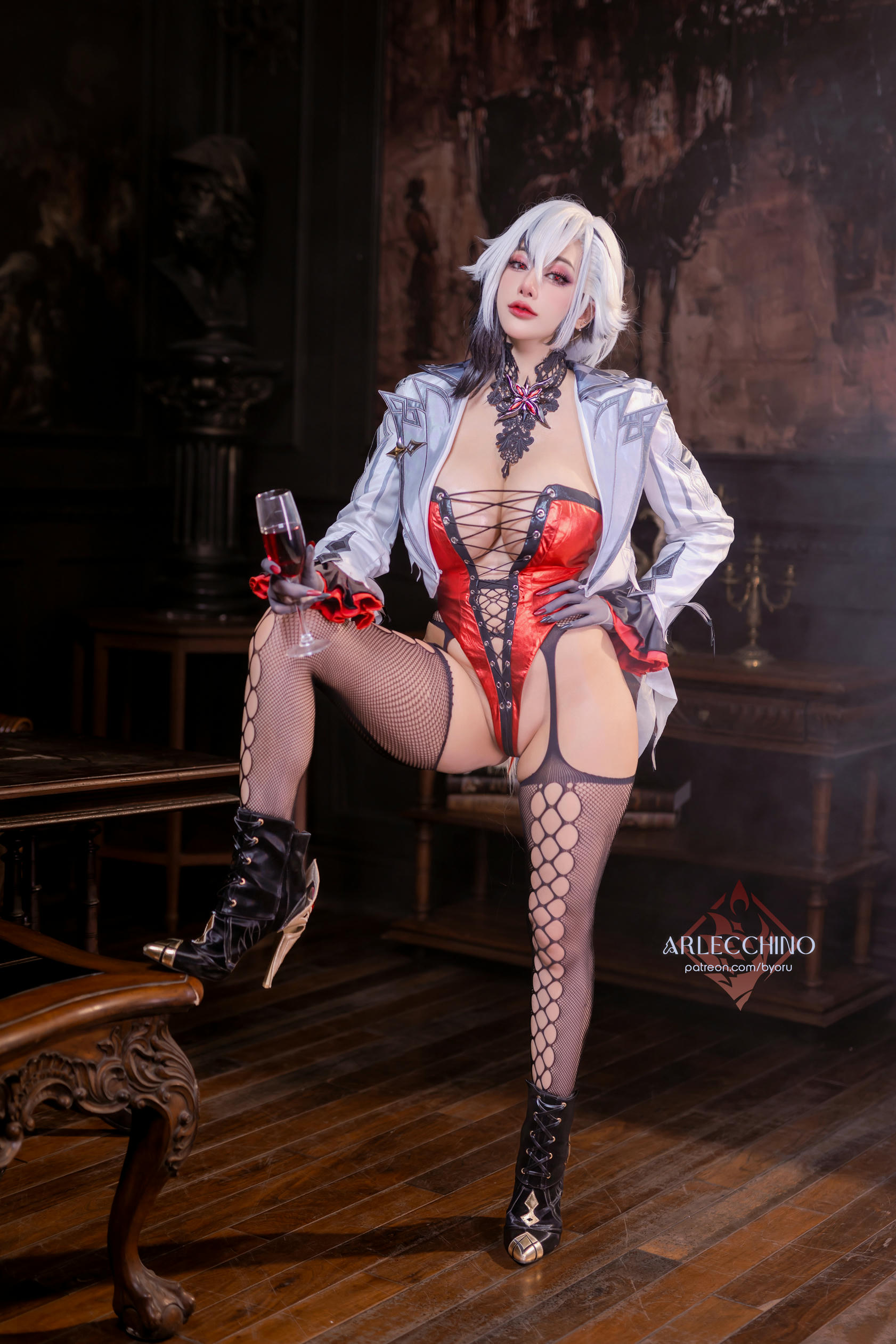 日本coser-Byoru NO.238 原神 仆人 阿蕾奇诺 两套 [94P22V  2.63G]-原神 - 「仆人」阿蕾奇诺 二_第1集