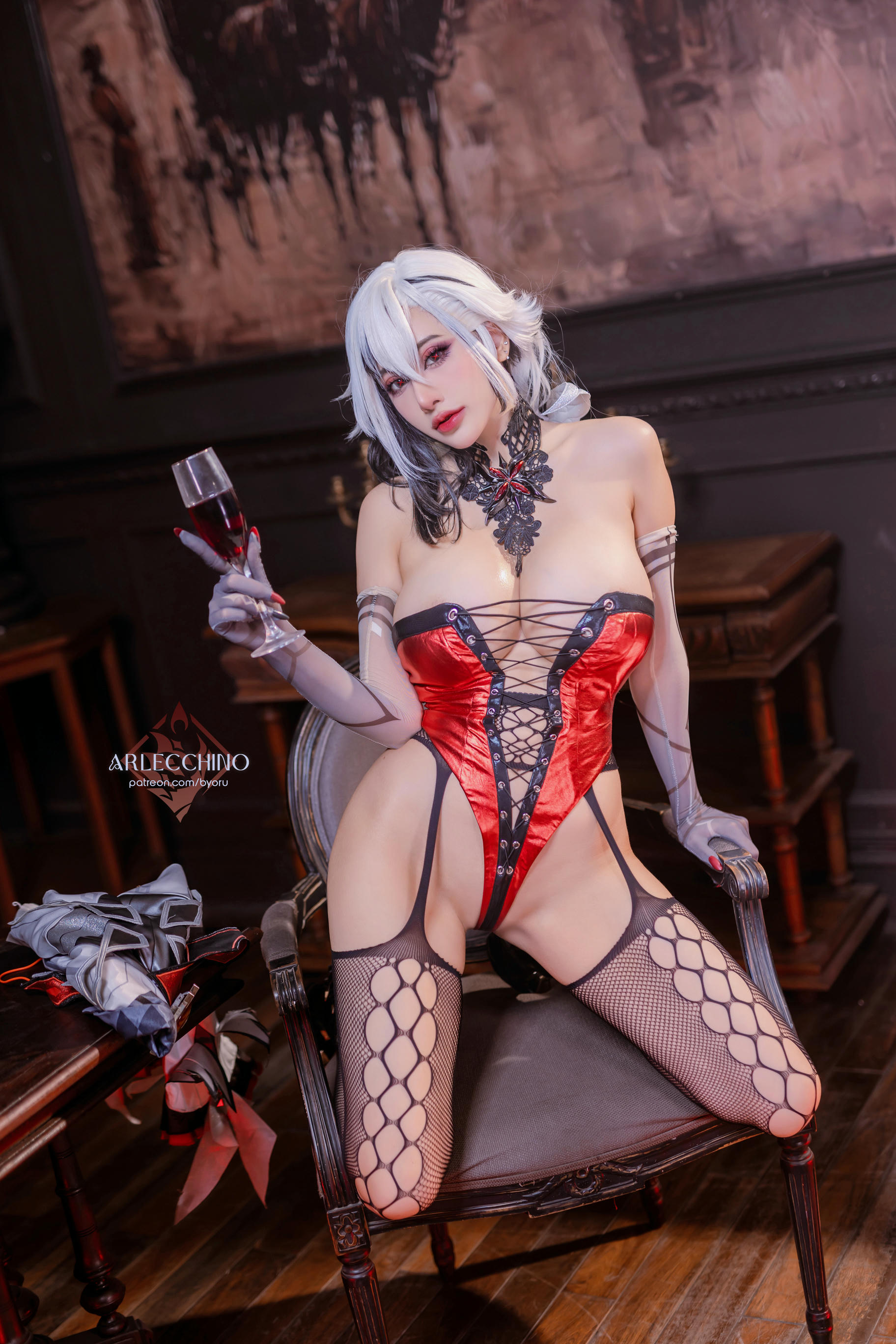 日本coser-Byoru NO.238 原神 仆人 阿蕾奇诺 两套 [94P22V  2.63G]-原神 - 「仆人」阿蕾奇诺 二_第1集
