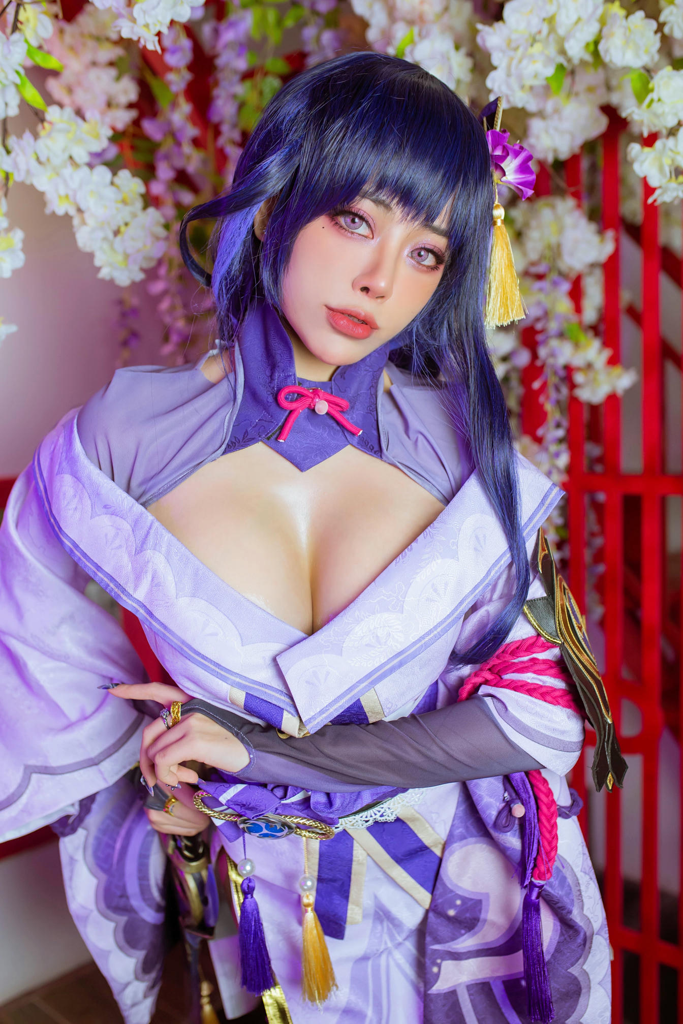 日本coser-Byoru NO.027 Raiden Shogun [49P 146MB]-Raiden HD_第1集