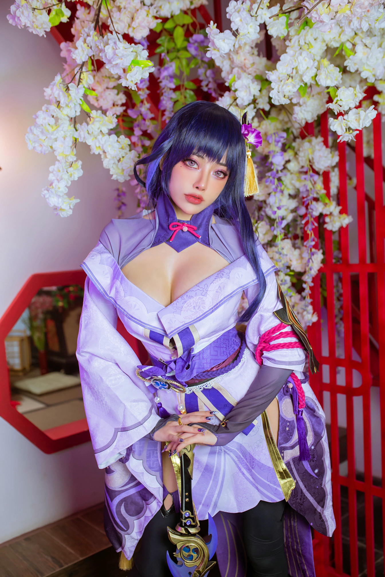 日本coser-Byoru NO.027 Raiden Shogun [49P 146MB]-Raiden HD_第1集