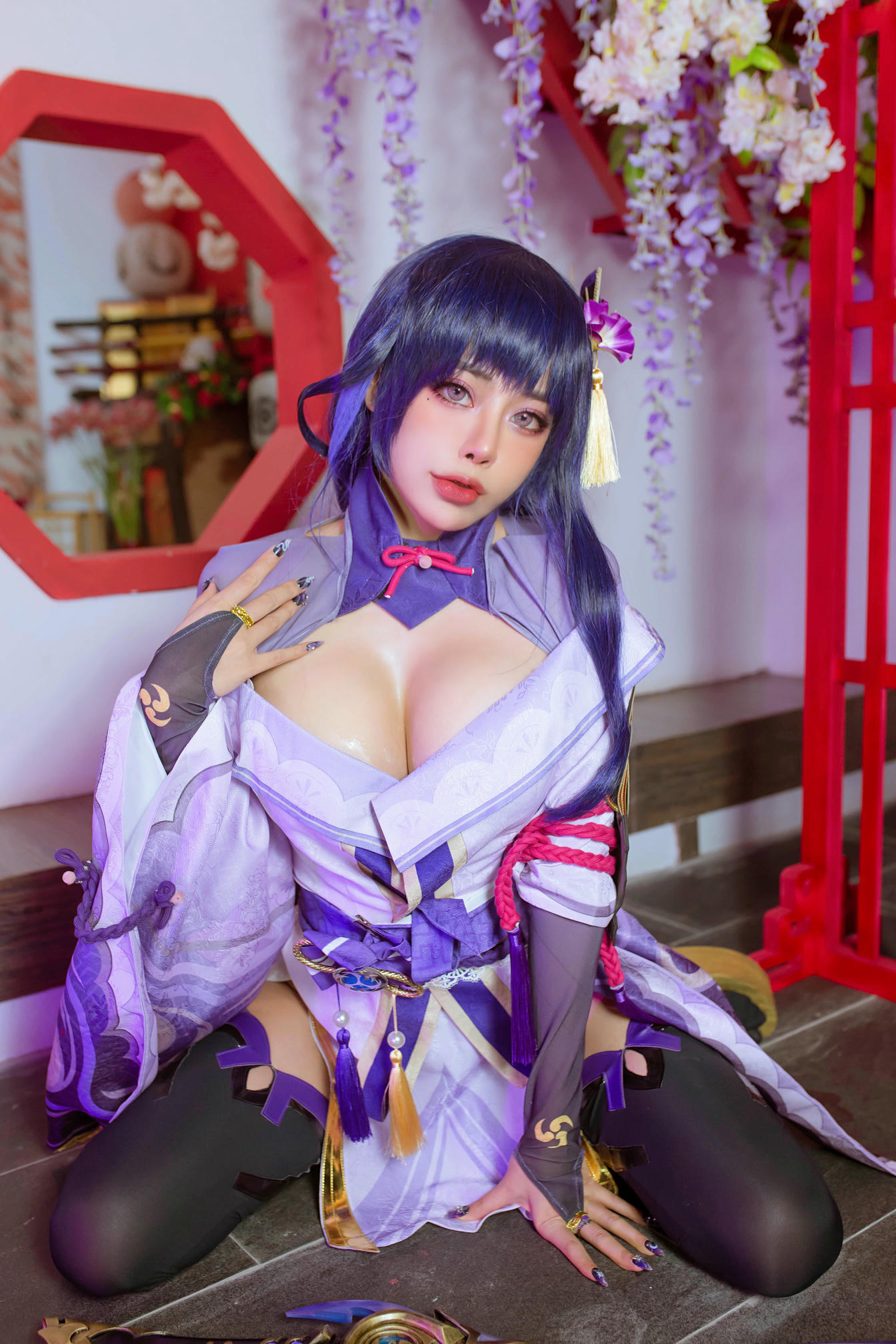 日本coser-Byoru NO.027 Raiden Shogun [49P 146MB]-Raiden HD_第1集