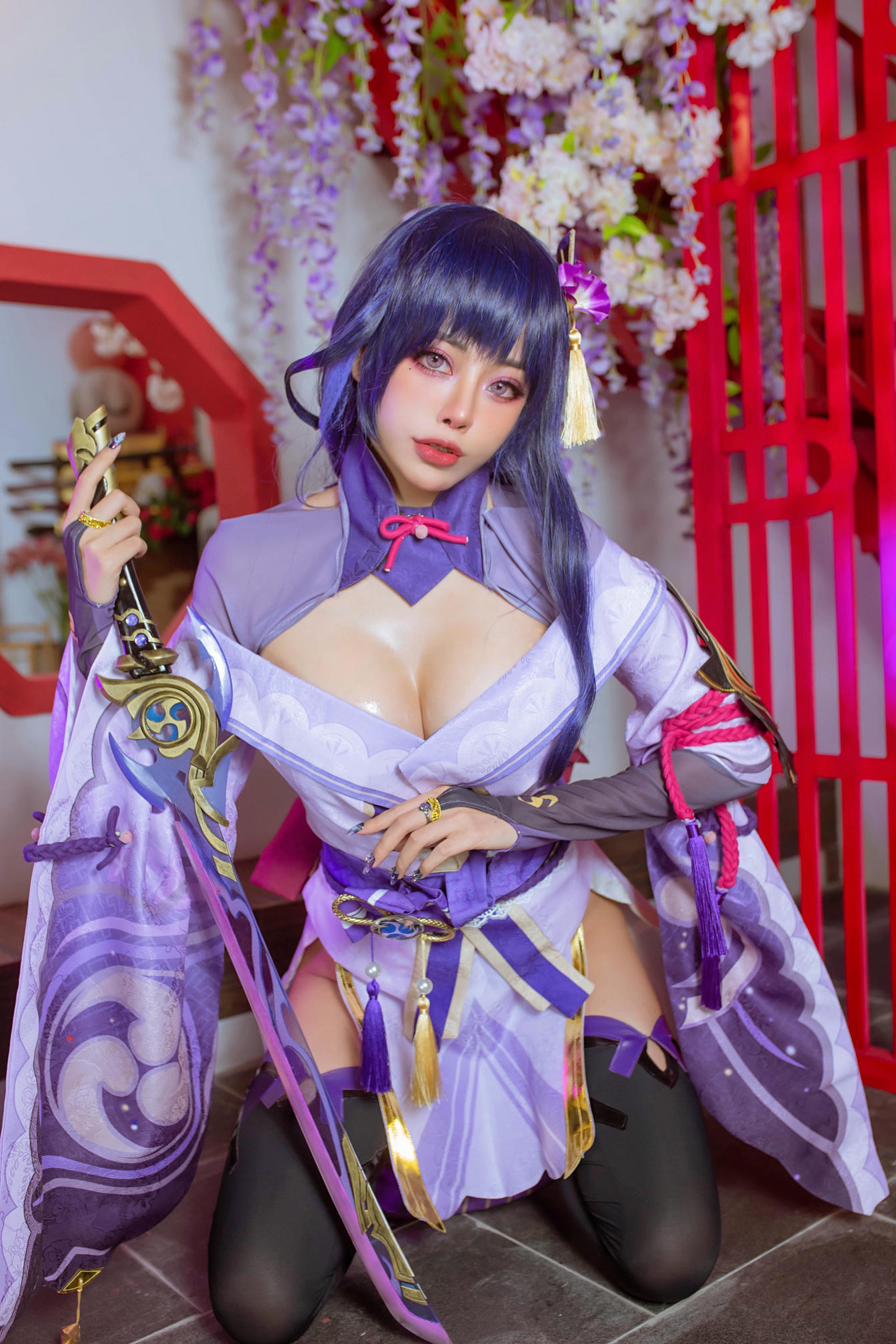 日本coser-Byoru NO.027 Raiden Shogun [49P 146MB]-Raiden HD_第1集