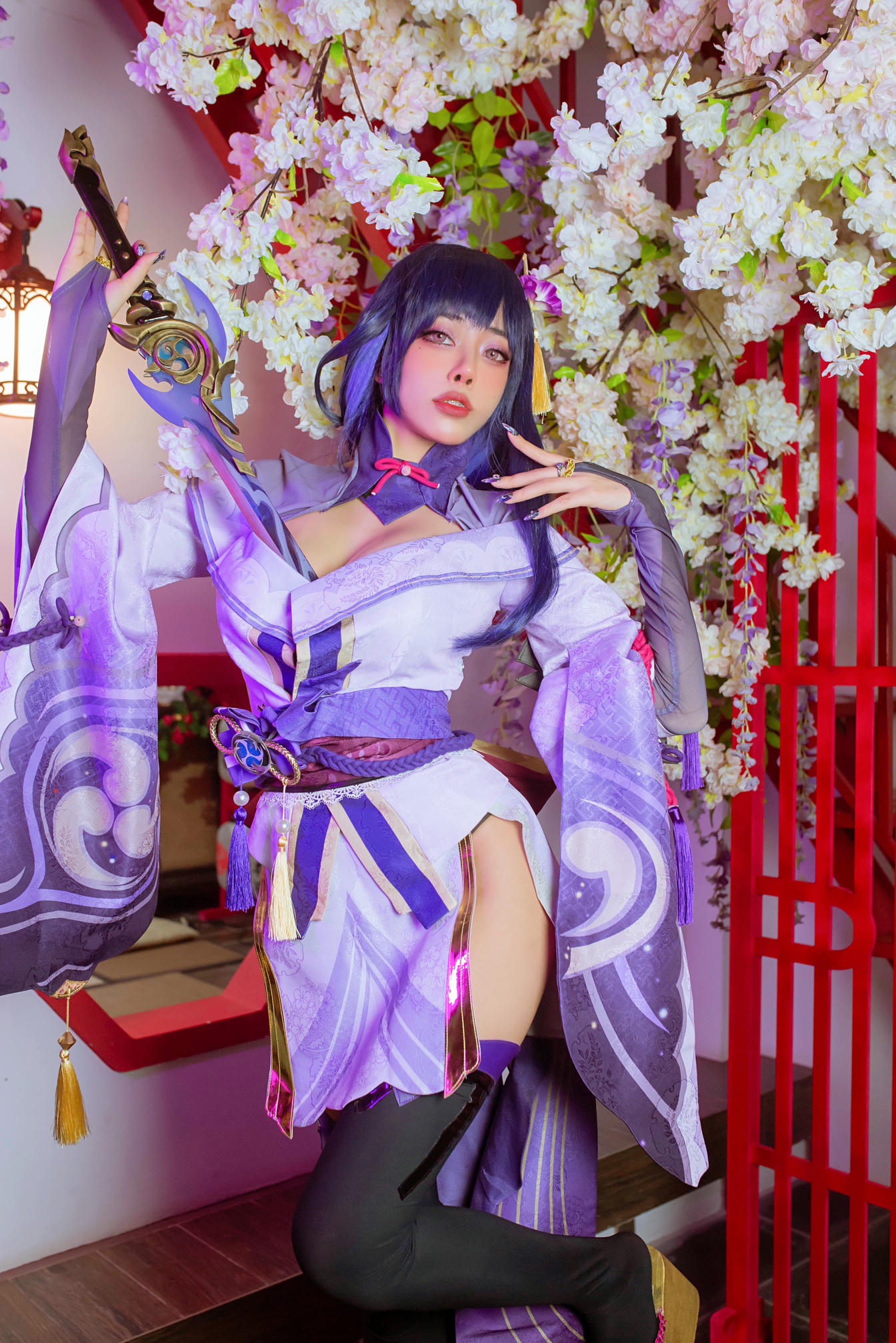日本coser-Byoru NO.027 Raiden Shogun [49P 146MB]-Raiden HD_第1集
