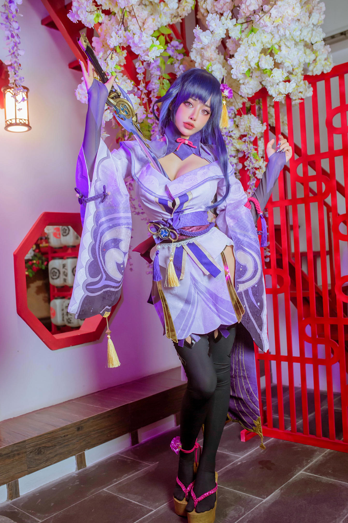 日本coser-Byoru NO.027 Raiden Shogun [49P 146MB]-Raiden HD_第1集