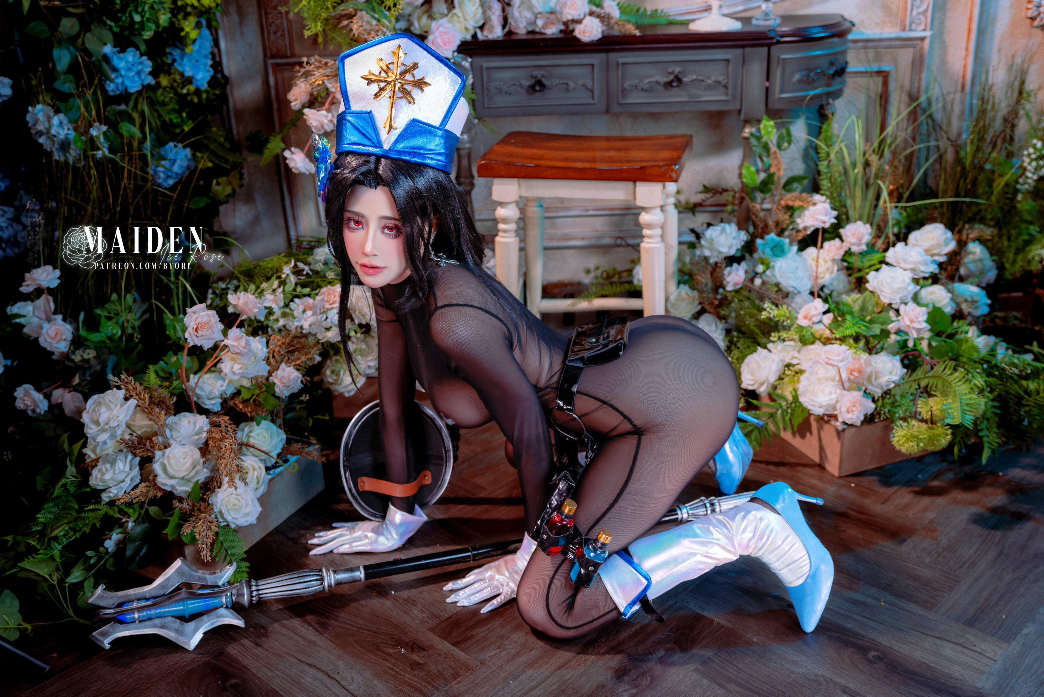 日本coser-Byoru NO.276 梅登 冰玫瑰 [56P18V 4.32GB]_第2集