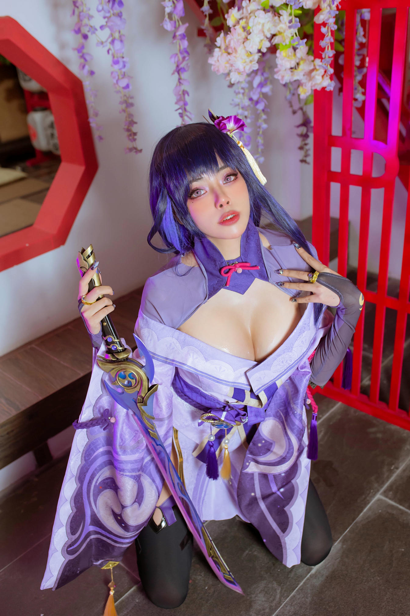 日本coser-Byoru NO.034 Raiden Shogun [72P4V-1.36GB]_第1集