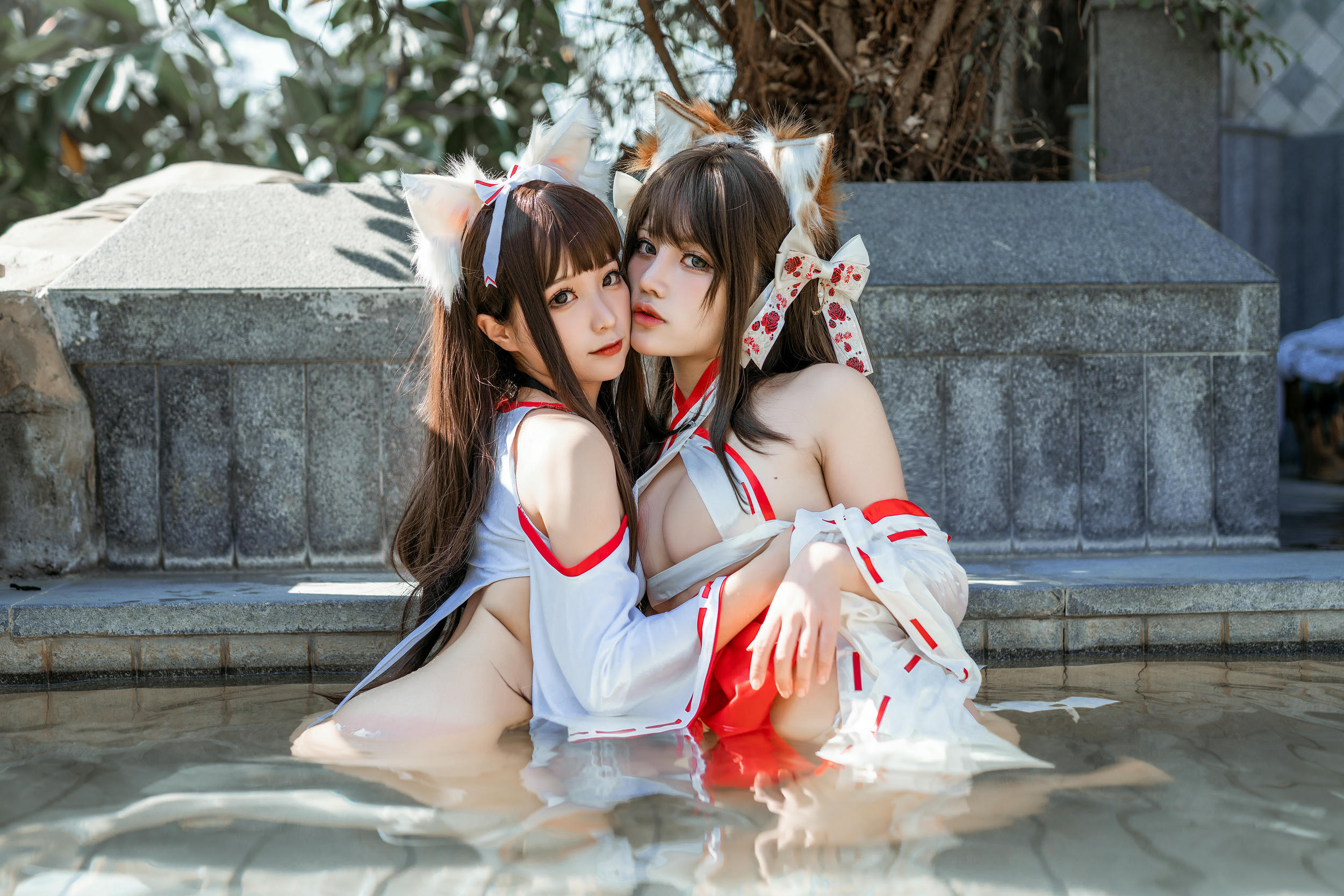 蠢沫沫 NO.105 &一笑芳香沁 双人狐 [50P-532MB]_第1集