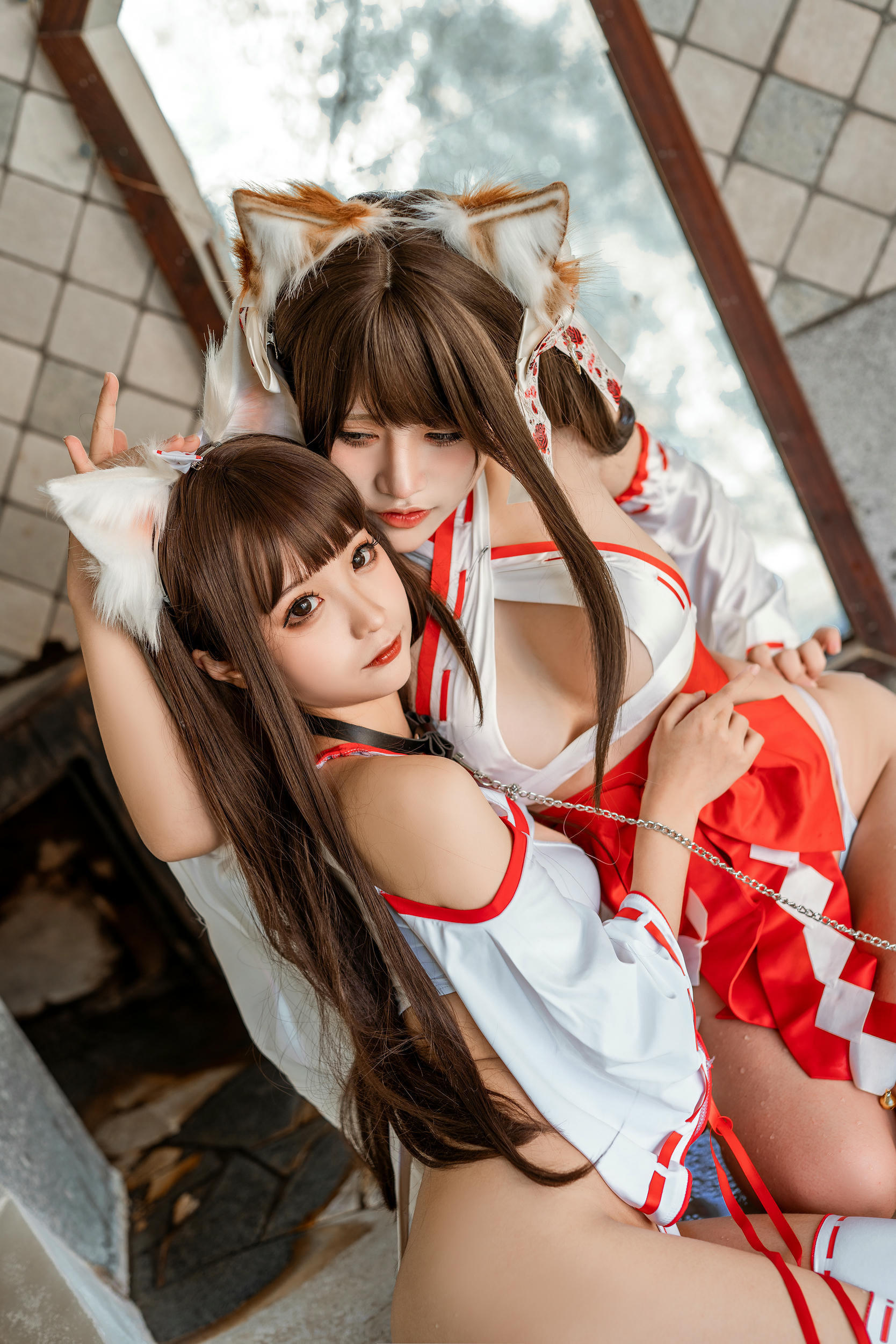 蠢沫沫 NO.105 &一笑芳香沁 双人狐 [50P-532MB]_第1集