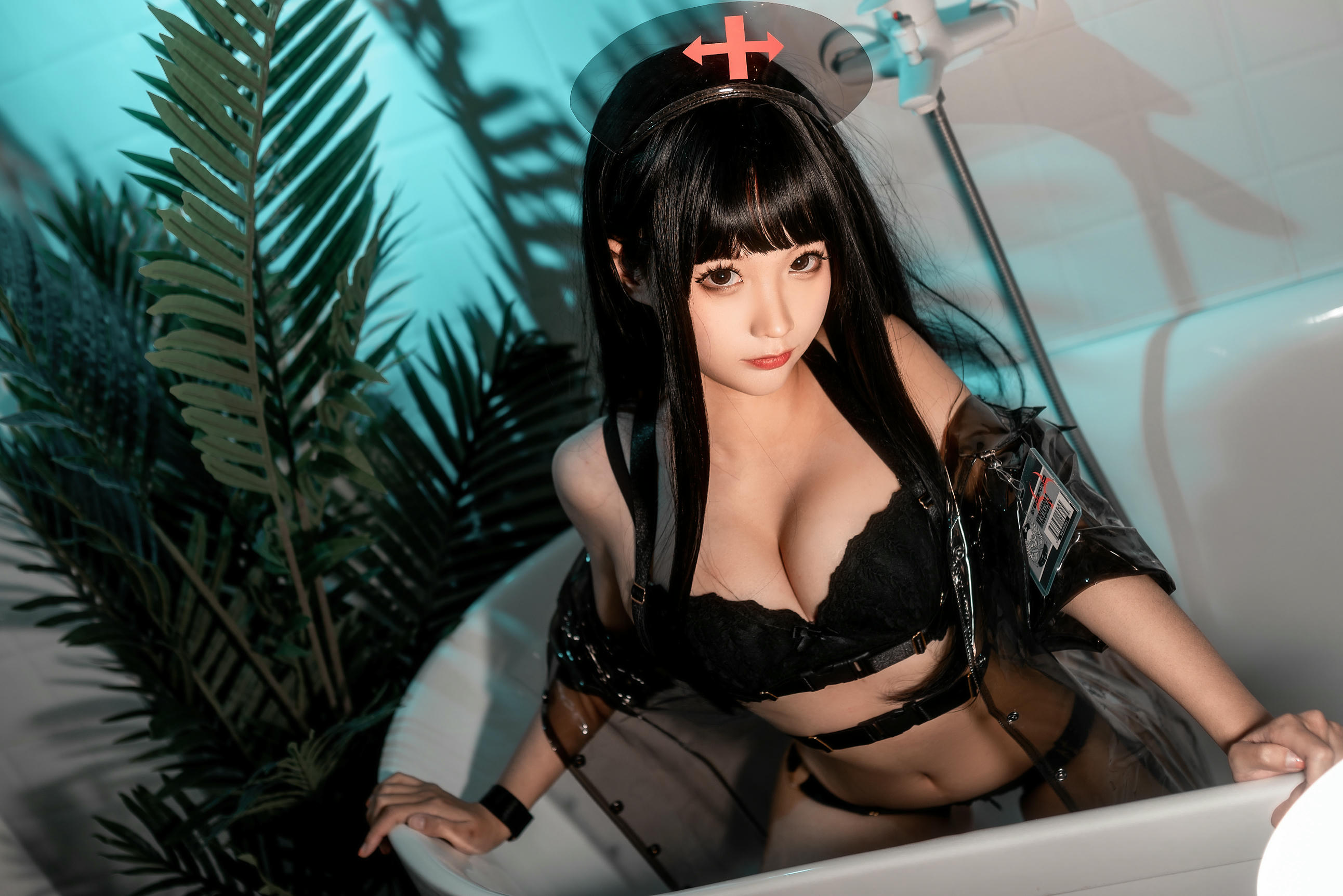 蠢沫沫 NO.110 胶衣护士 黑 [40P-492MB]_第1集