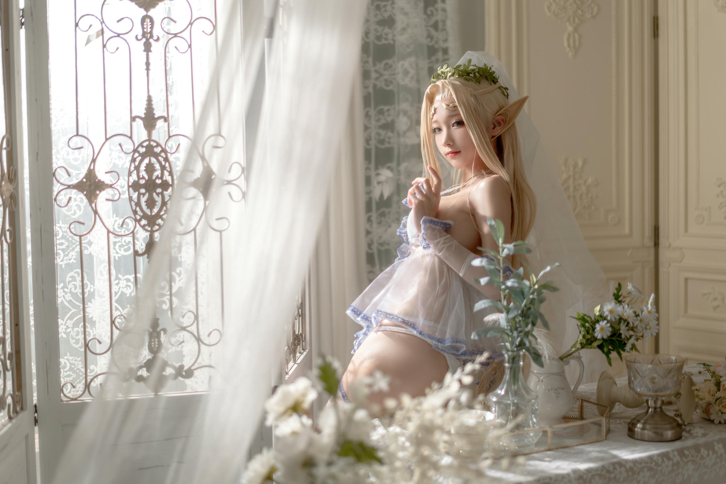 蠢沫沫 NO.116 白精灵-婚纱 [60P-674MB]_第3集