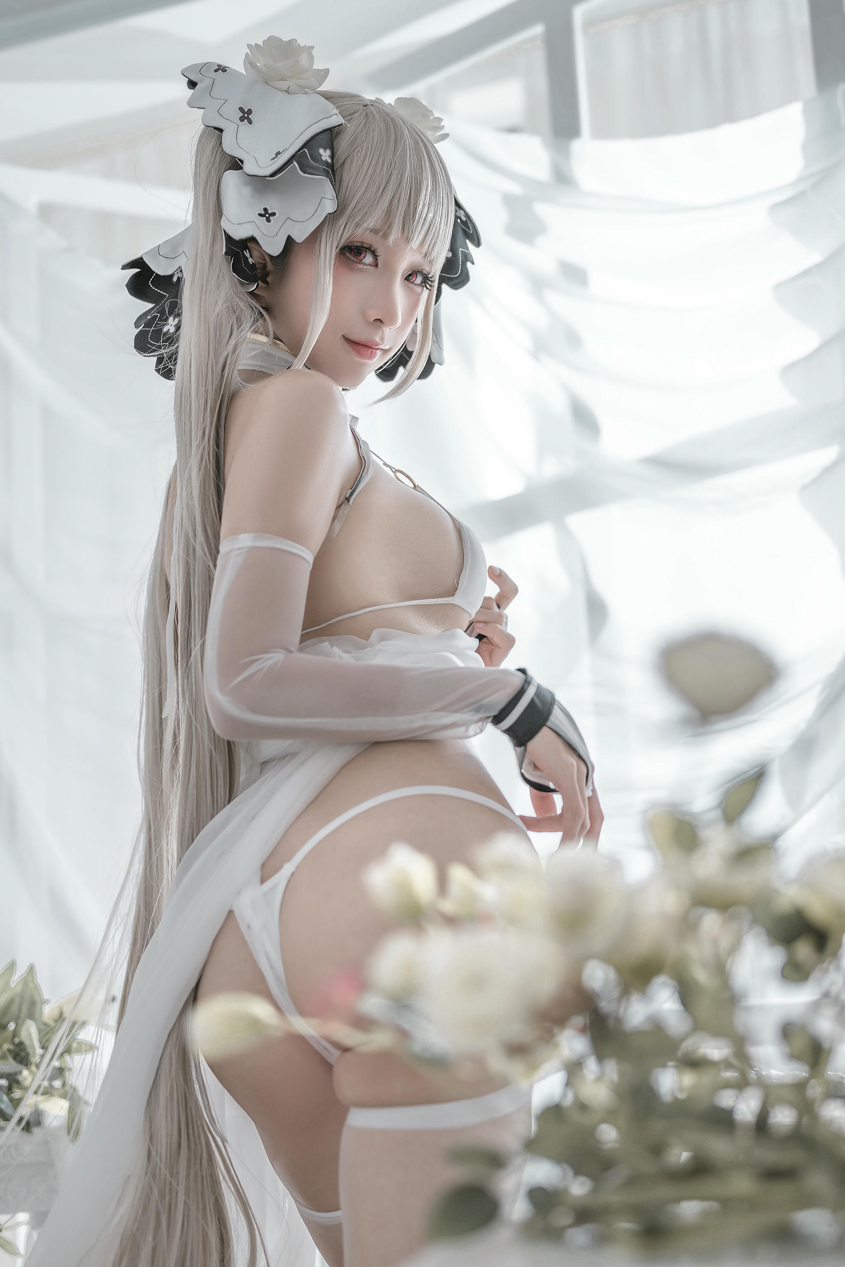 蠢沫沫 NO.131 可畏 婚纱[57P 574MB]_第3集