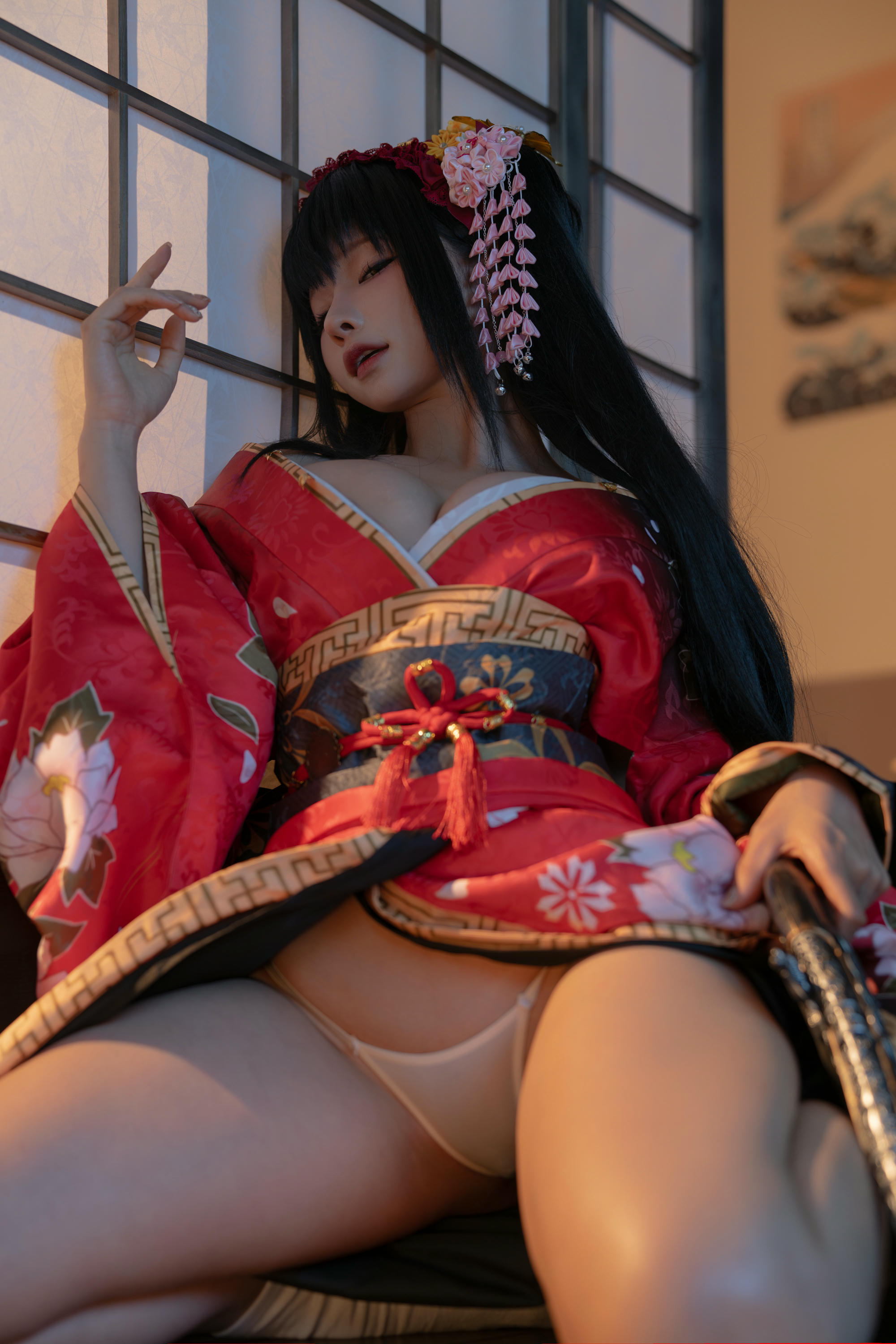蠢沫沫 NO.310 狂三和服cos [261P9V-2.40GB]-狂三 正片 [147P-1.25GB]_第2集
