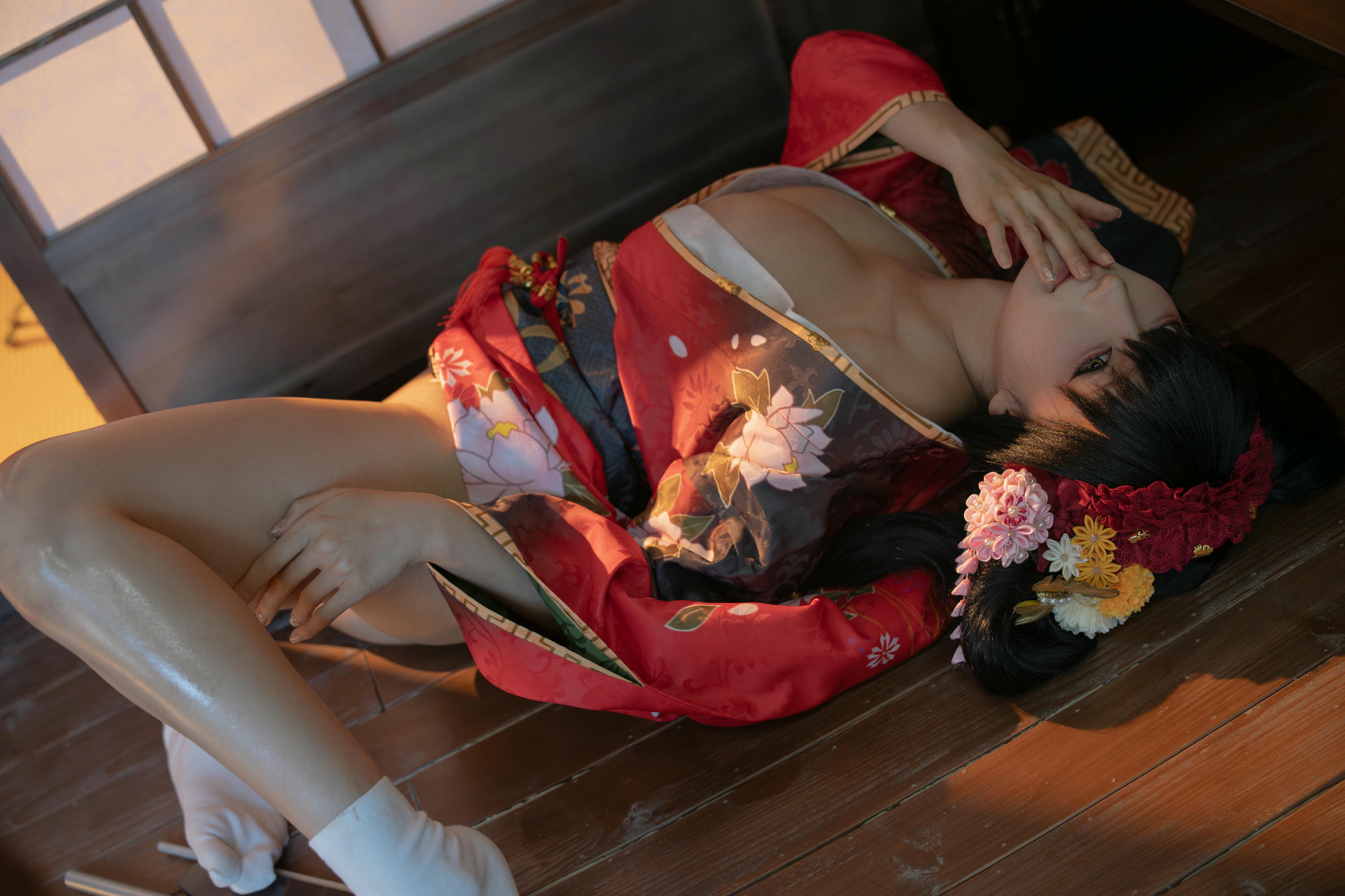 蠢沫沫 NO.310 狂三和服cos [261P9V-2.40GB]-狂三 正片 [147P-1.25GB]_第3集