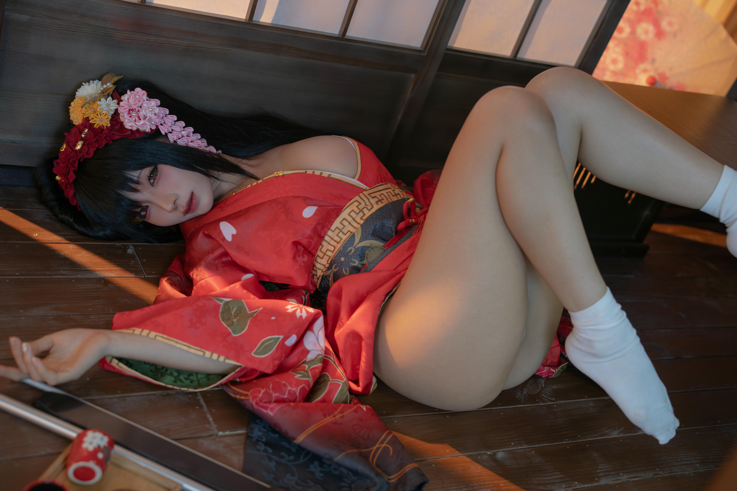 蠢沫沫 NO.310 狂三和服cos [261P9V-2.40GB]-狂三 正片 [147P-1.25GB]_第3集
