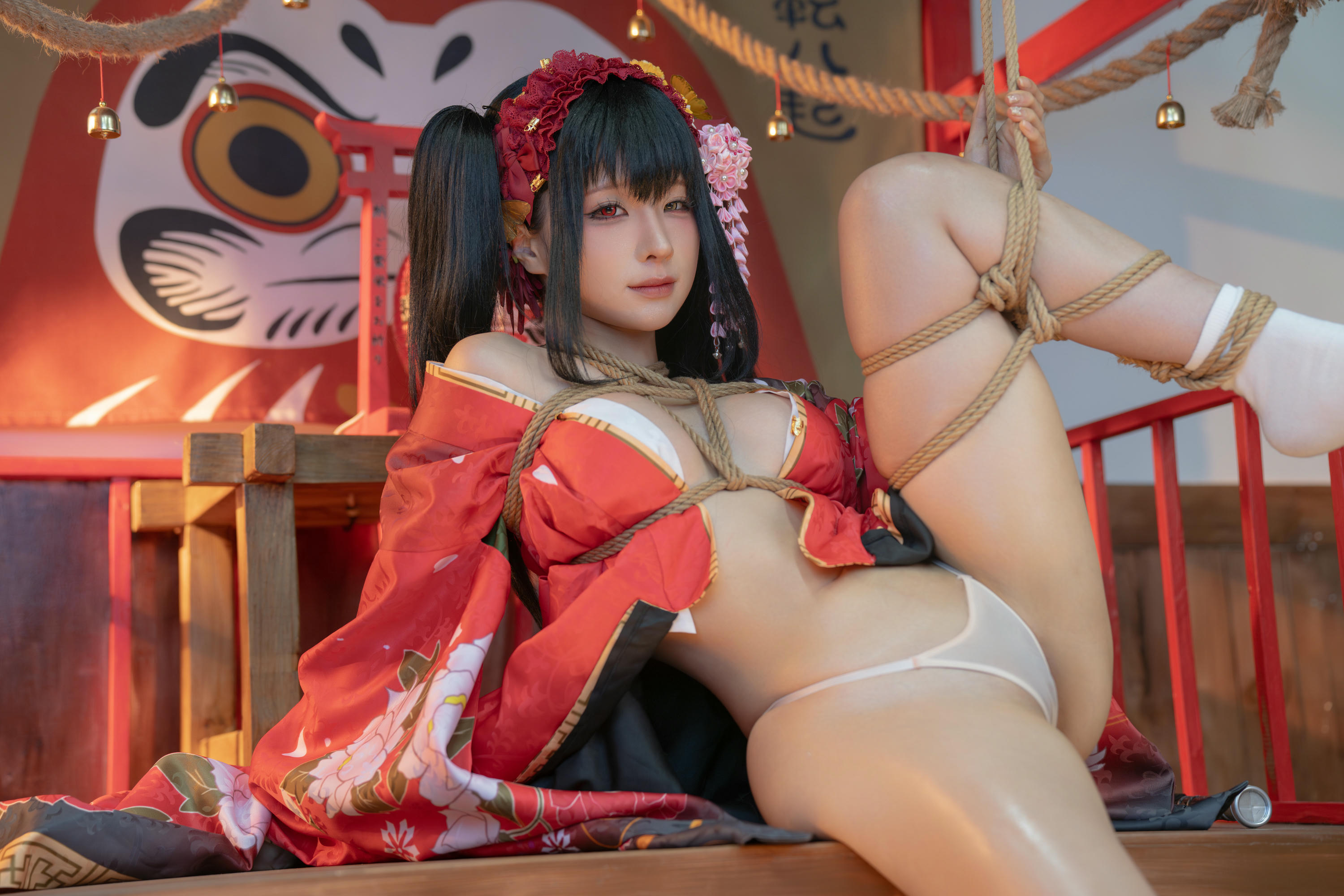 蠢沫沫 NO.310 狂三和服cos [261P9V-2.40GB]-狂三 正片 [147P-1.25GB]_第4集