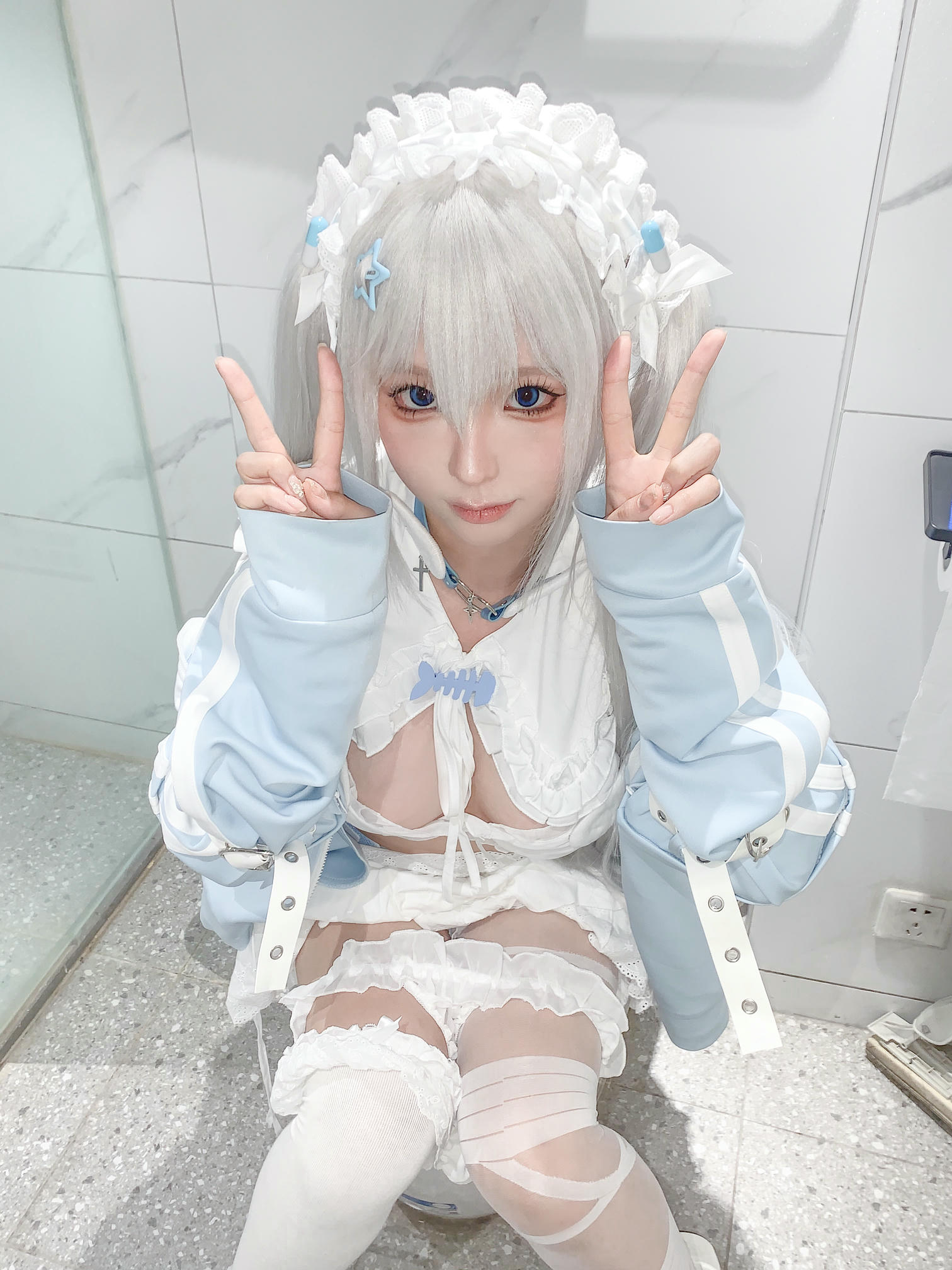 蠢沫沫 NO.325 水色 [244P2V-1.97GB]-水色-花絮_第1集