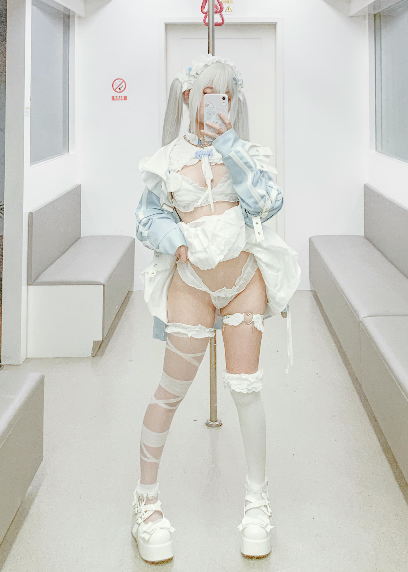 蠢沫沫 NO.325 水色 [244P2V-1.97GB]-水色-花絮_第2集