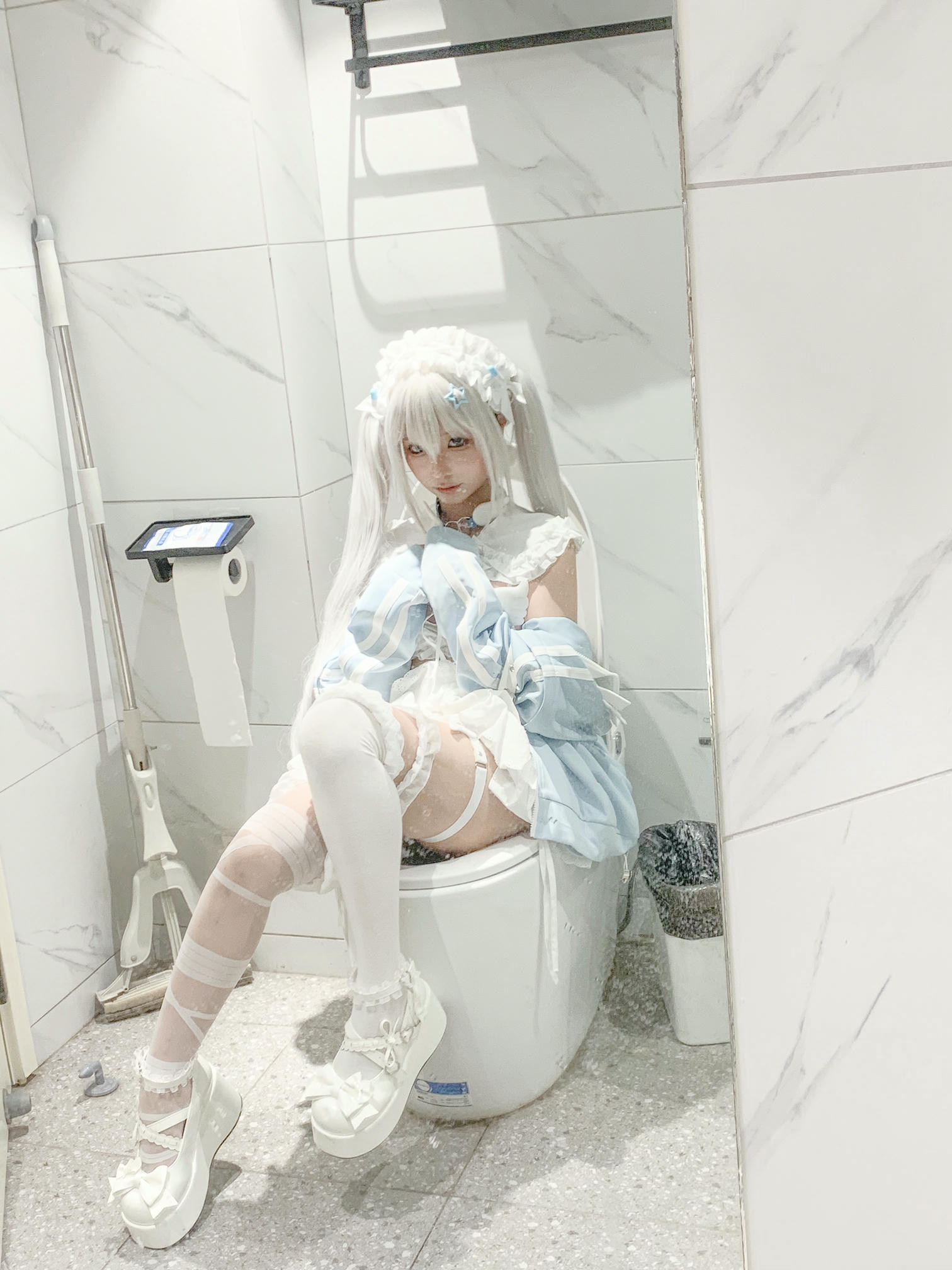 蠢沫沫 NO.325 水色 [244P2V-1.97GB]-水色-花絮_第2集