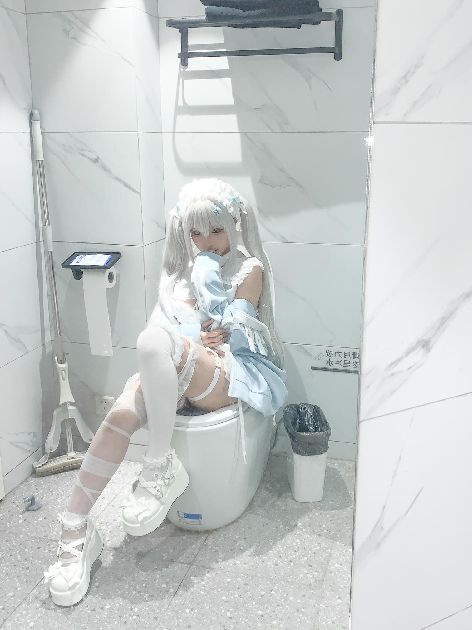 蠢沫沫 NO.325 水色 [244P2V-1.97GB]-水色-花絮_第3集