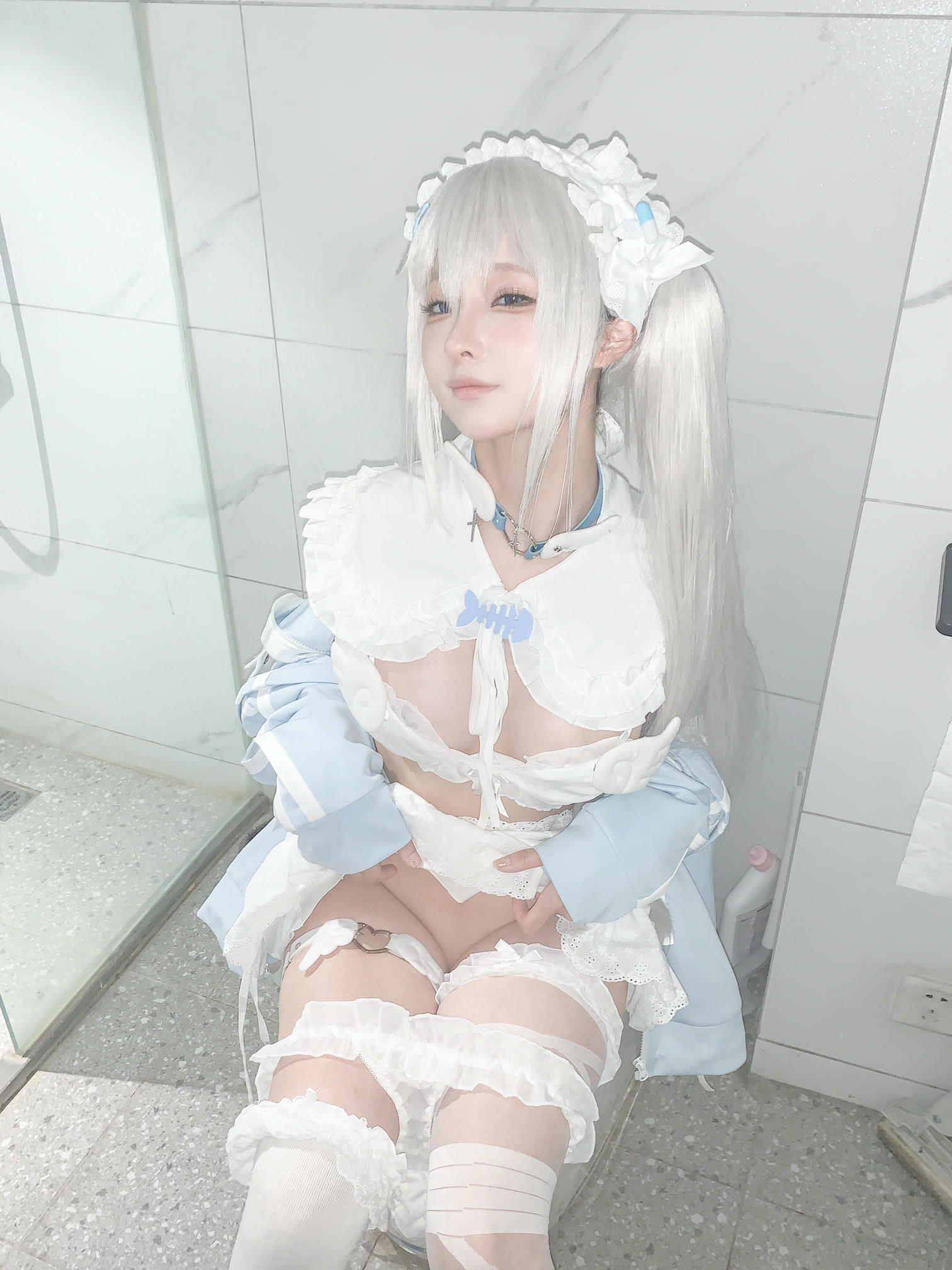 蠢沫沫 NO.325 水色 [244P2V-1.97GB]-水色-花絮_第3集