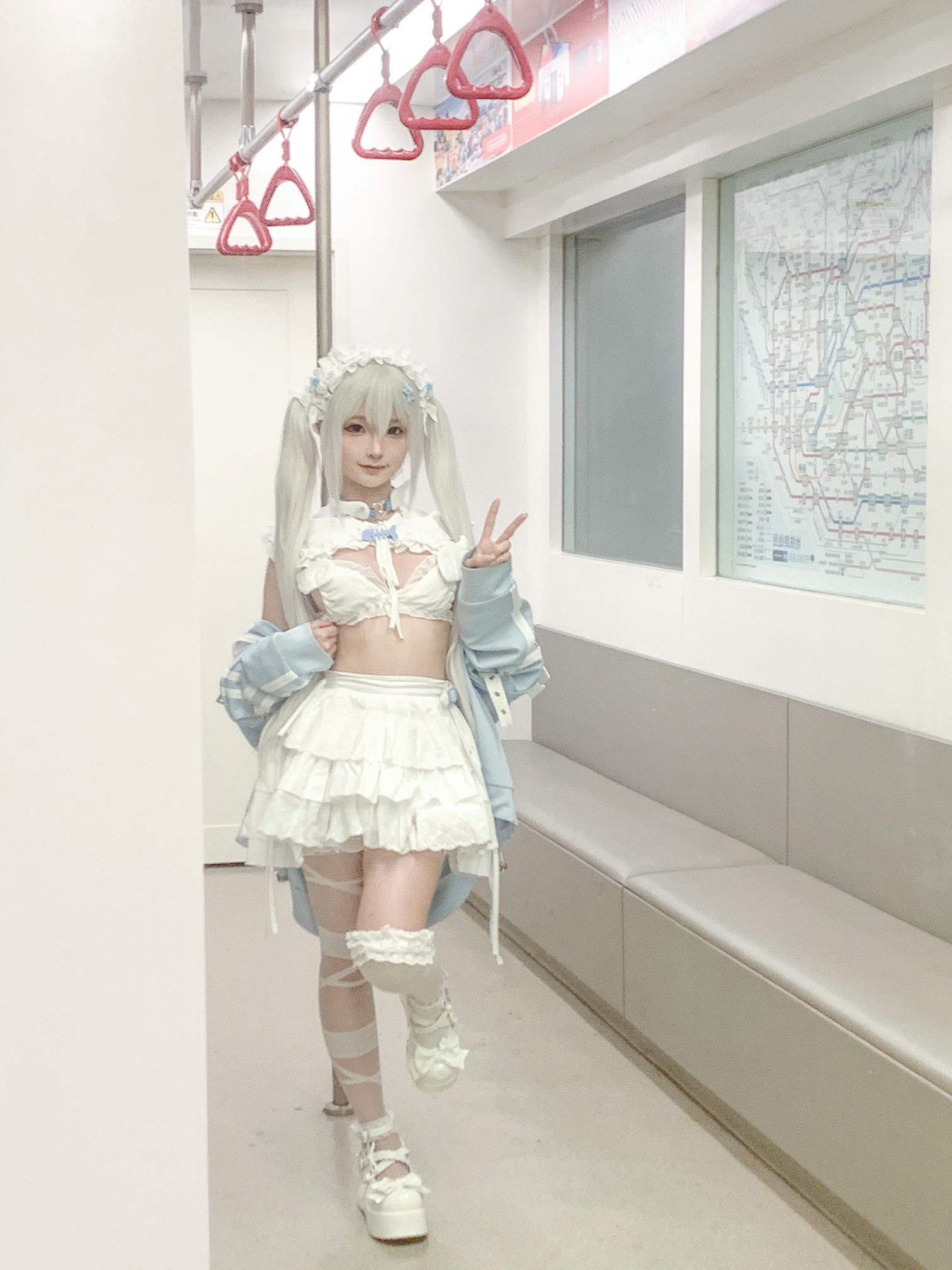 蠢沫沫 NO.325 水色 [244P2V-1.97GB]-水色-花絮_第4集