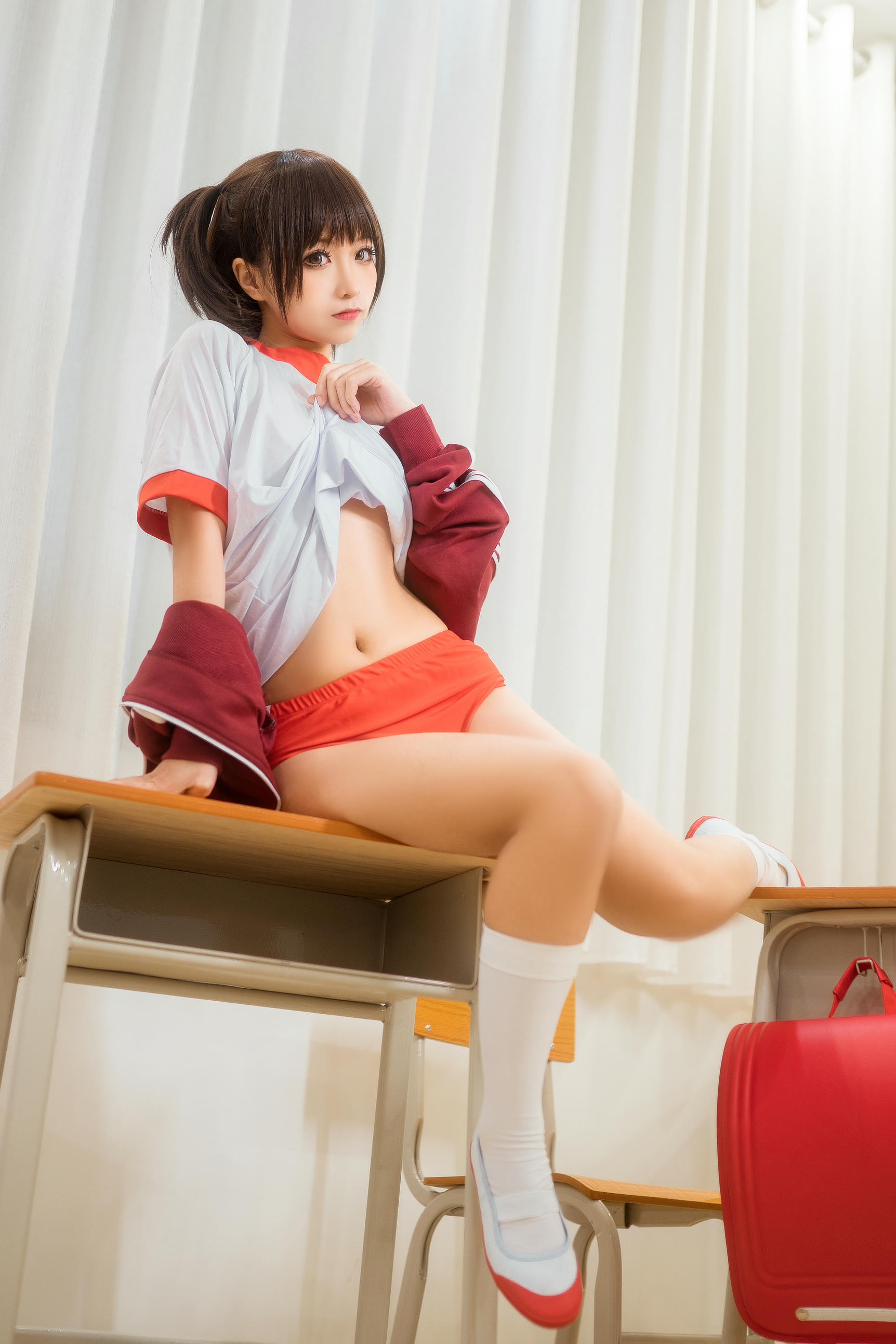 蠢沫沫 NO.044 体操服红 [45P 420MB]_第2集