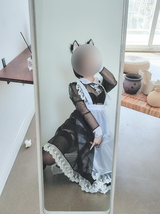 蠢沫沫 NO.048 透明女仆自拍 [42P 55MB]_第1集