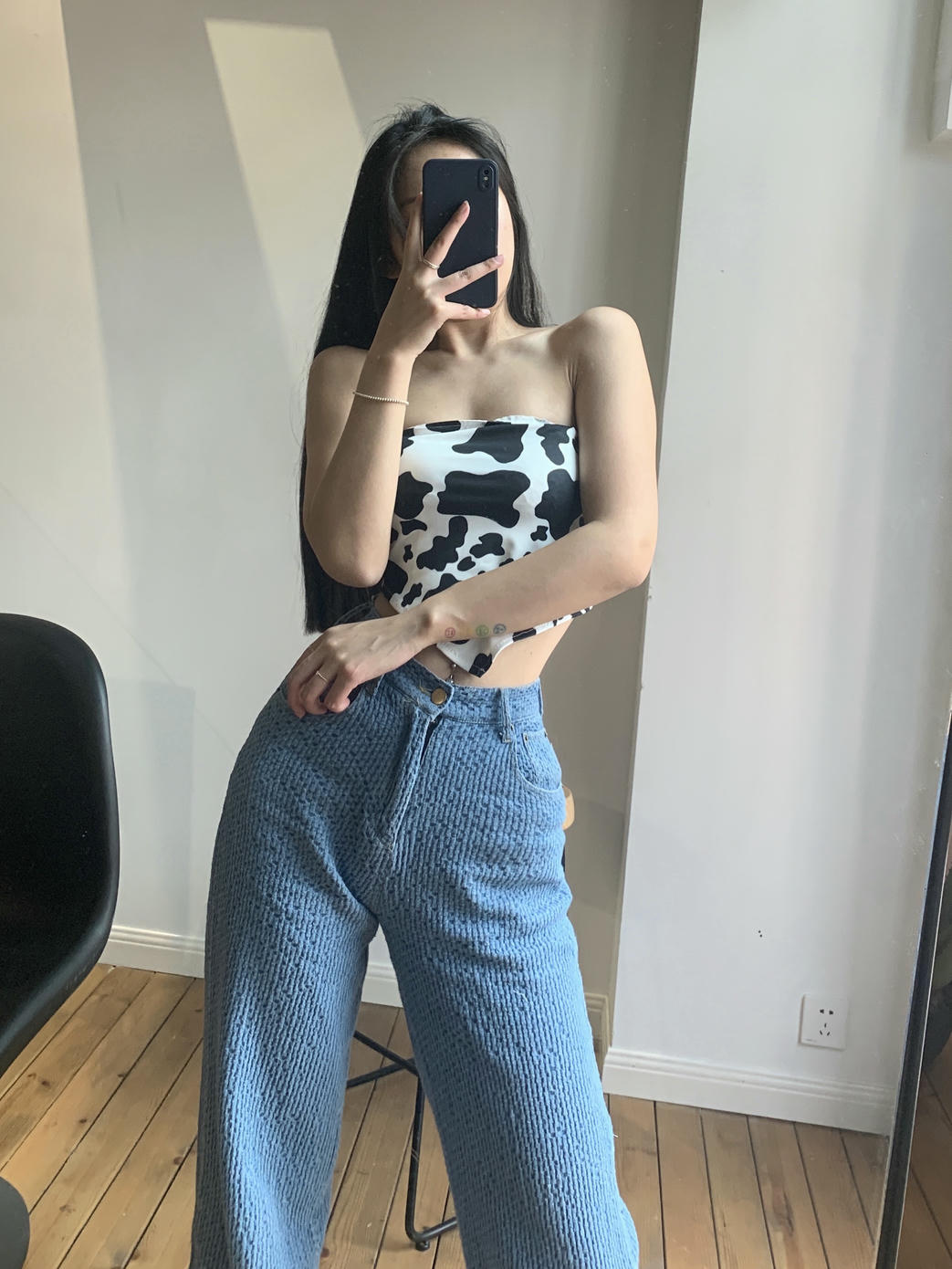 粉色的猪陈佩奇微密圈-011 性感奶牛纹抹胸背心女夏季2021新款露肩裹胸内衣外穿内搭打底上衣_第1集