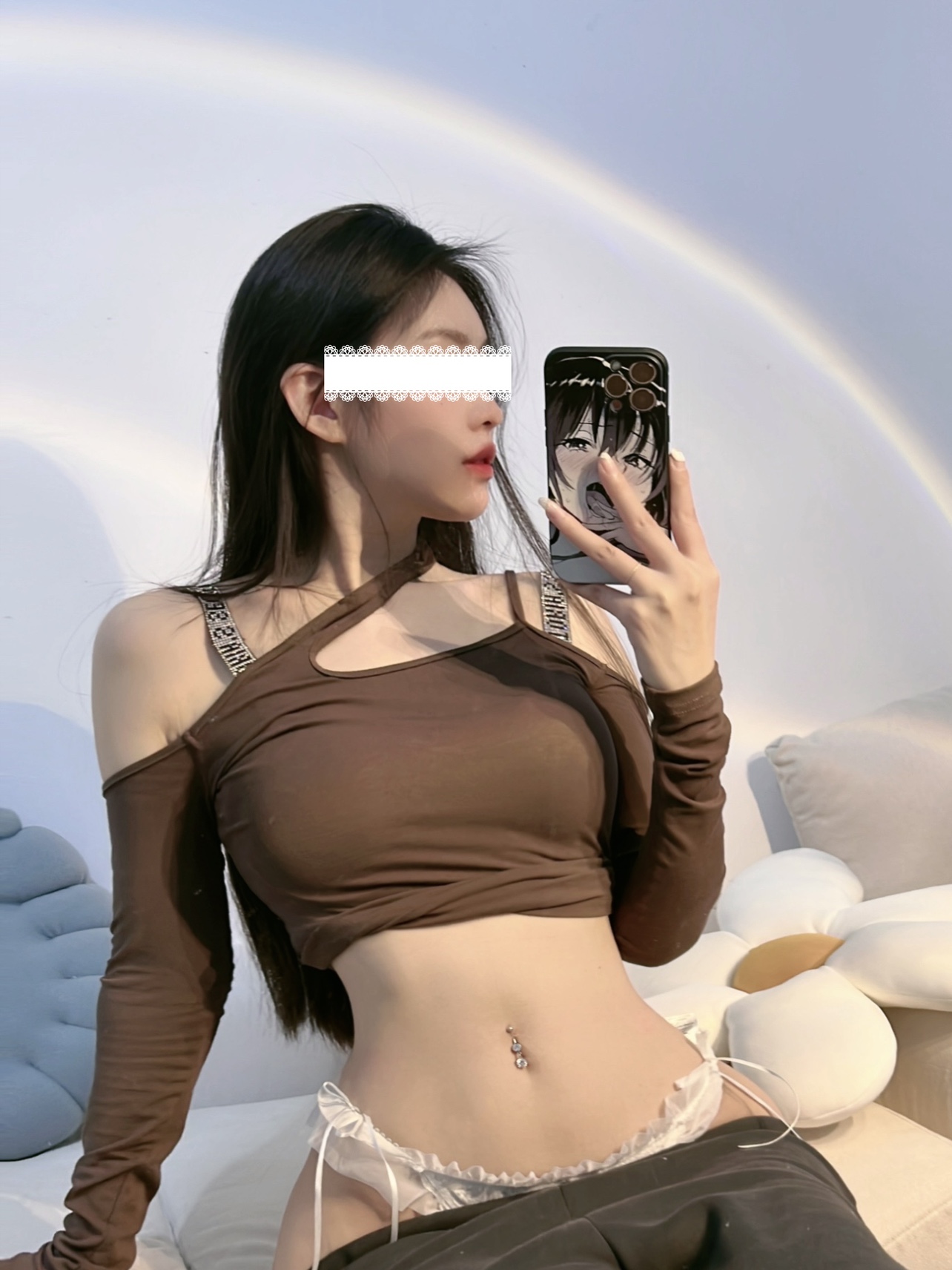 粉色的猪陈佩奇微密圈-123 纯欲蕾丝少女内裤半透明性感诱惑中低腰网纱包臀三角裤_第1集