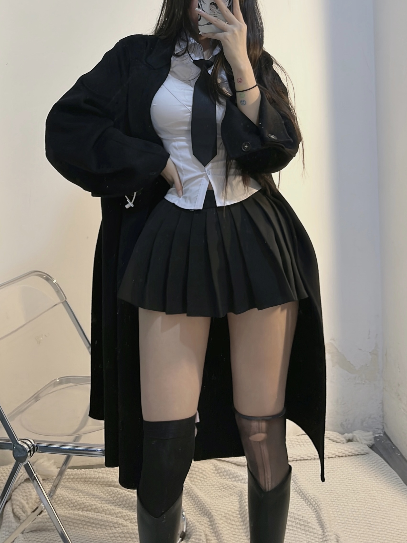 粉色的猪陈佩奇微密圈-125 西装领挽袖手缝双面呢秋冬宽松女式浴袍通勤款呢长袖外套羊毛大衣_第1集