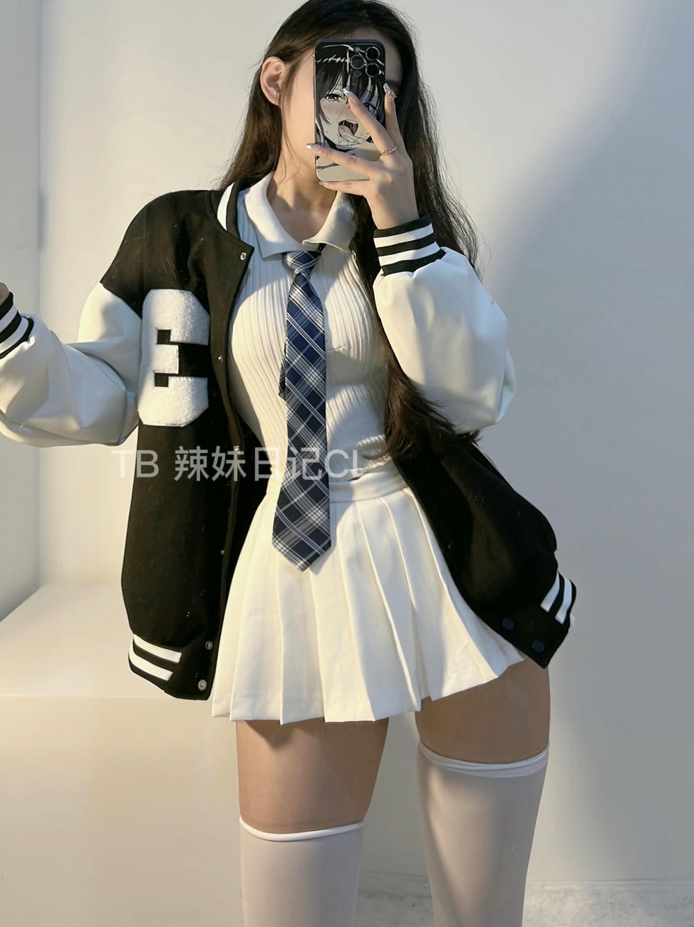 粉色的猪陈佩奇微密圈-135 欧美复古重工刺绣棒球服女潮秋冬毛呢外套美式JK套装夹克_第1集