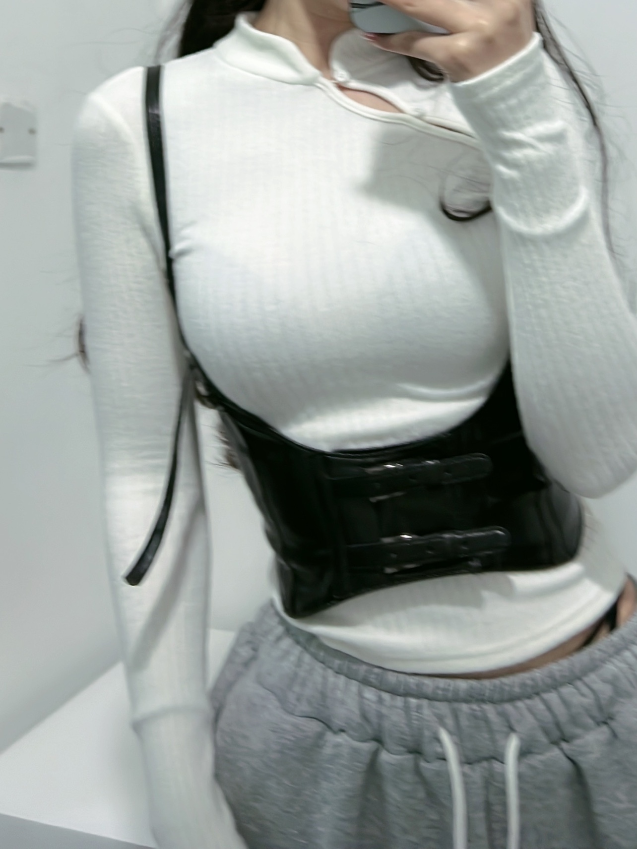 粉色的猪陈佩奇微密圈-138 2022早春新款打底衫女紧身修身旗袍设计感内搭长袖上衣_第2集