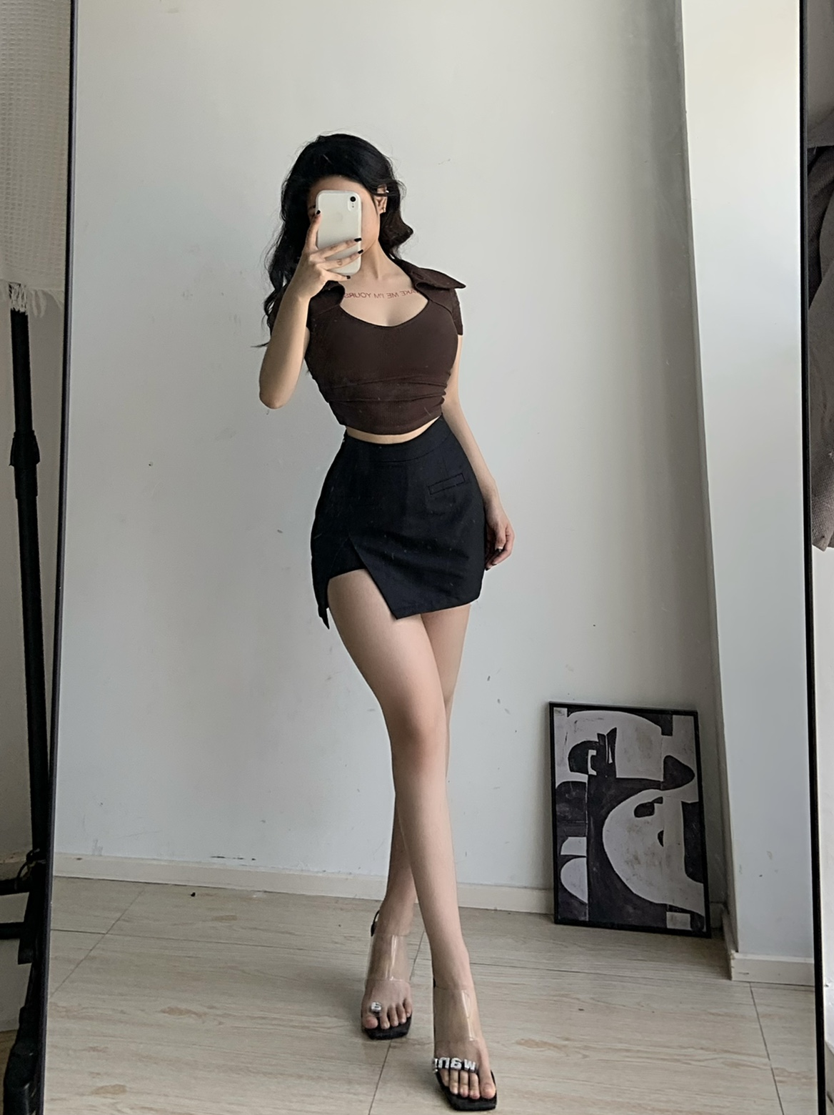 粉色的猪陈佩奇微密圈-164 领镂空短袖春夏欧美风女装新款挖空设计小翻领T恤上衣_第1集