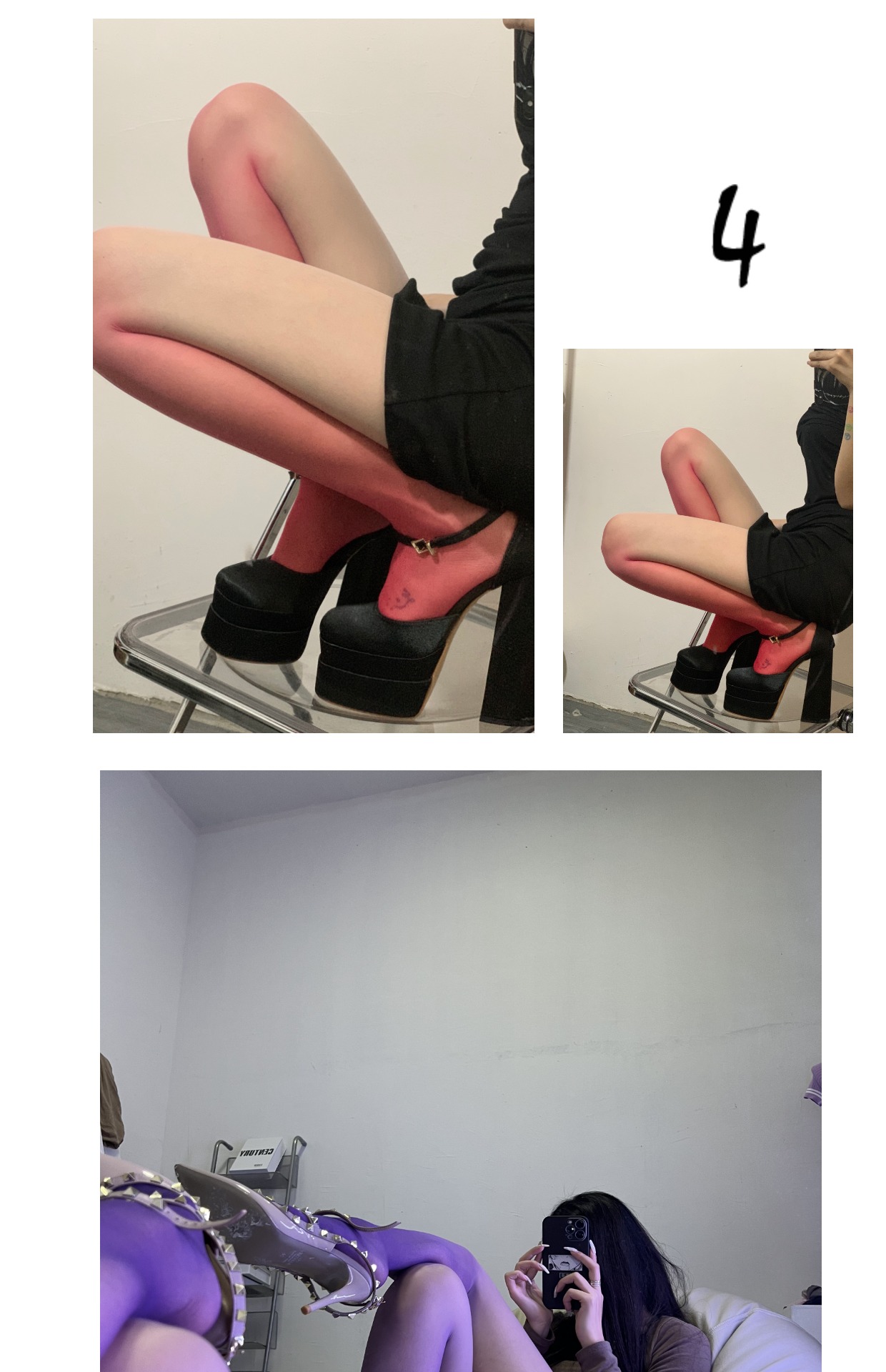 粉色的猪陈佩奇微密圈-175 渐变色丝袜灰色超薄连裤袜子女黑白桃红性感辣妹黑丝薄_第1集