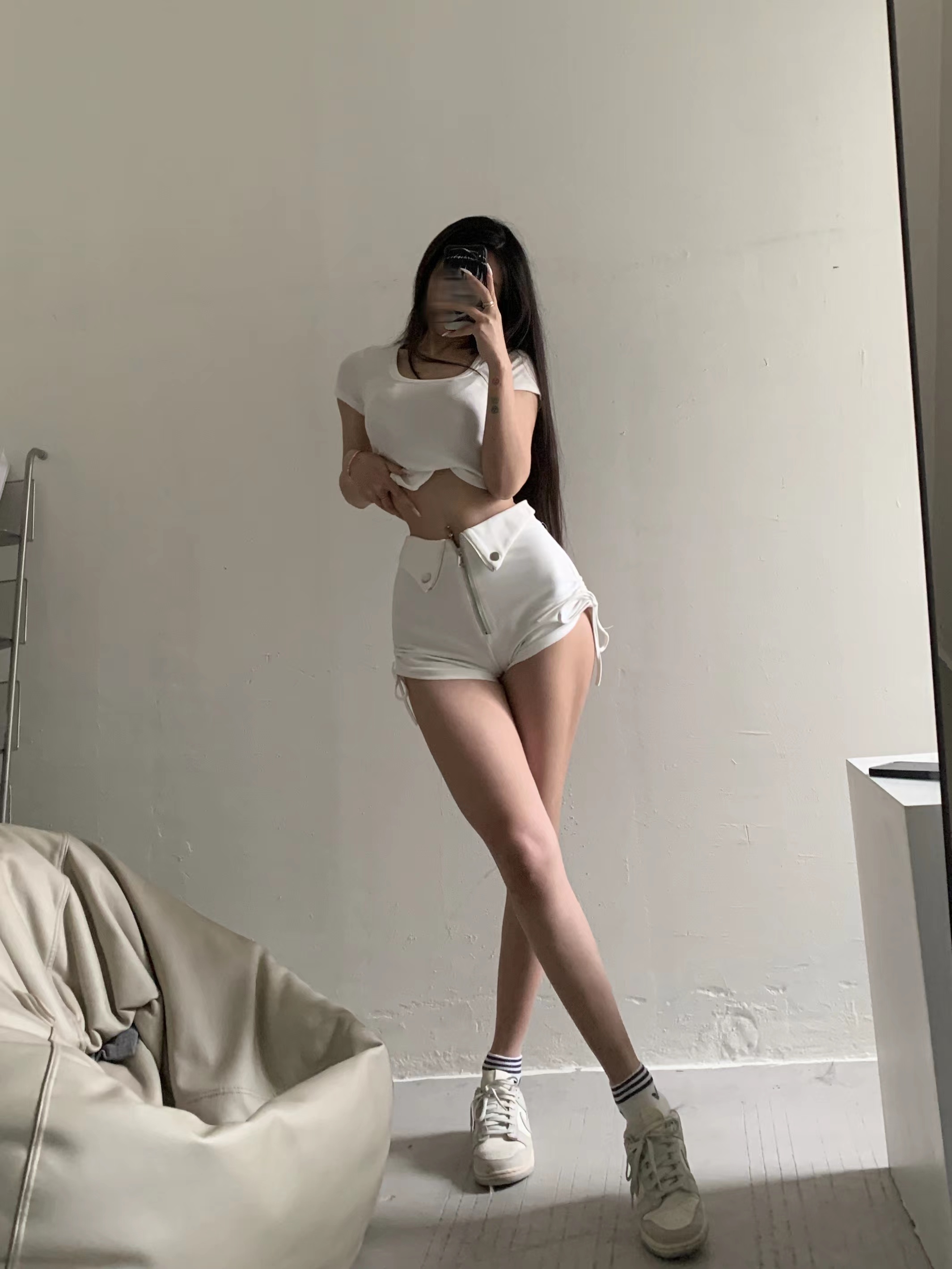 粉色的猪陈佩奇微密圈-188 欧美性感高腰紧身显瘦提臀侧边抽绳褶皱休闲短裤热裤_第1集