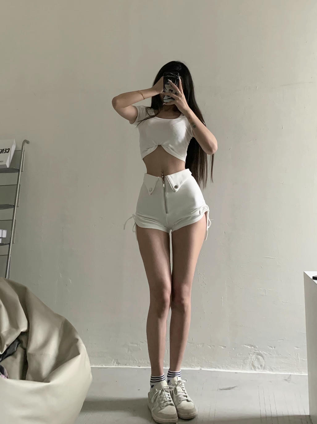 粉色的猪陈佩奇微密圈-188 欧美性感高腰紧身显瘦提臀侧边抽绳褶皱休闲短裤热裤_第1集