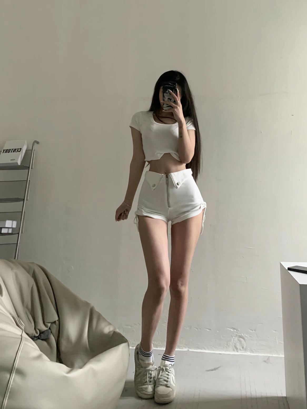 粉色的猪陈佩奇微密圈-188 欧美性感高腰紧身显瘦提臀侧边抽绳褶皱休闲短裤热裤_第1集