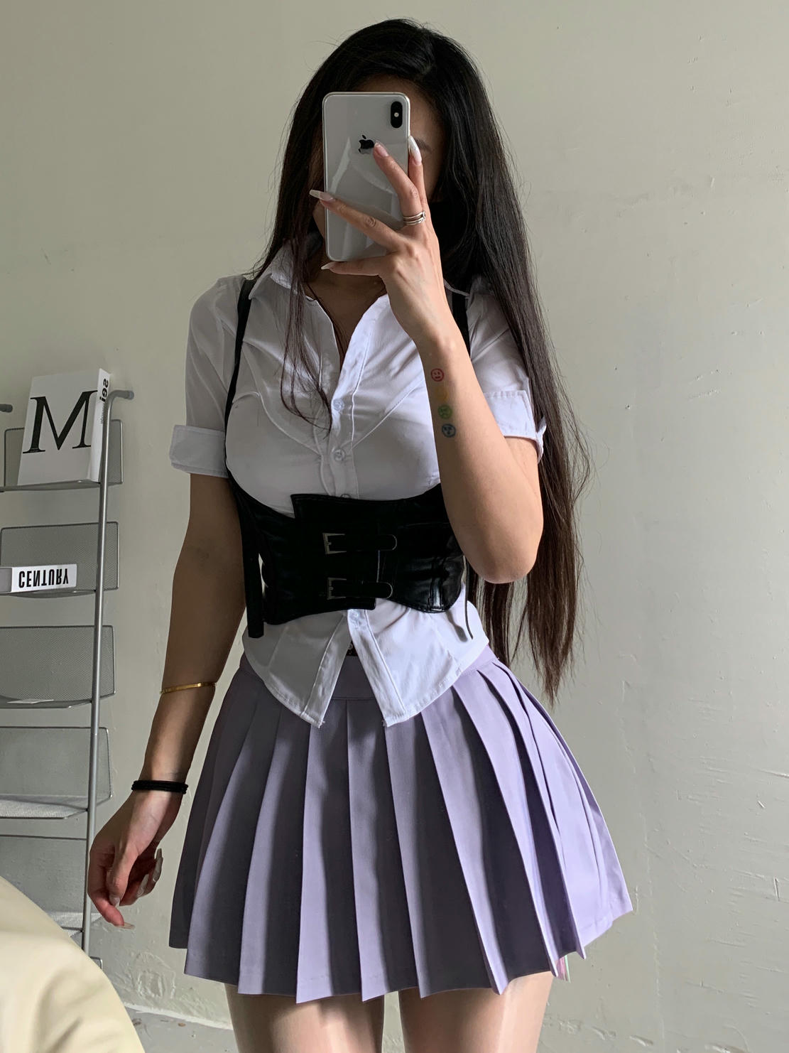粉色的猪陈佩奇微密圈-190 夏季新款学院风百褶裙半身裙女高腰少女防走光A字短裙_第1集