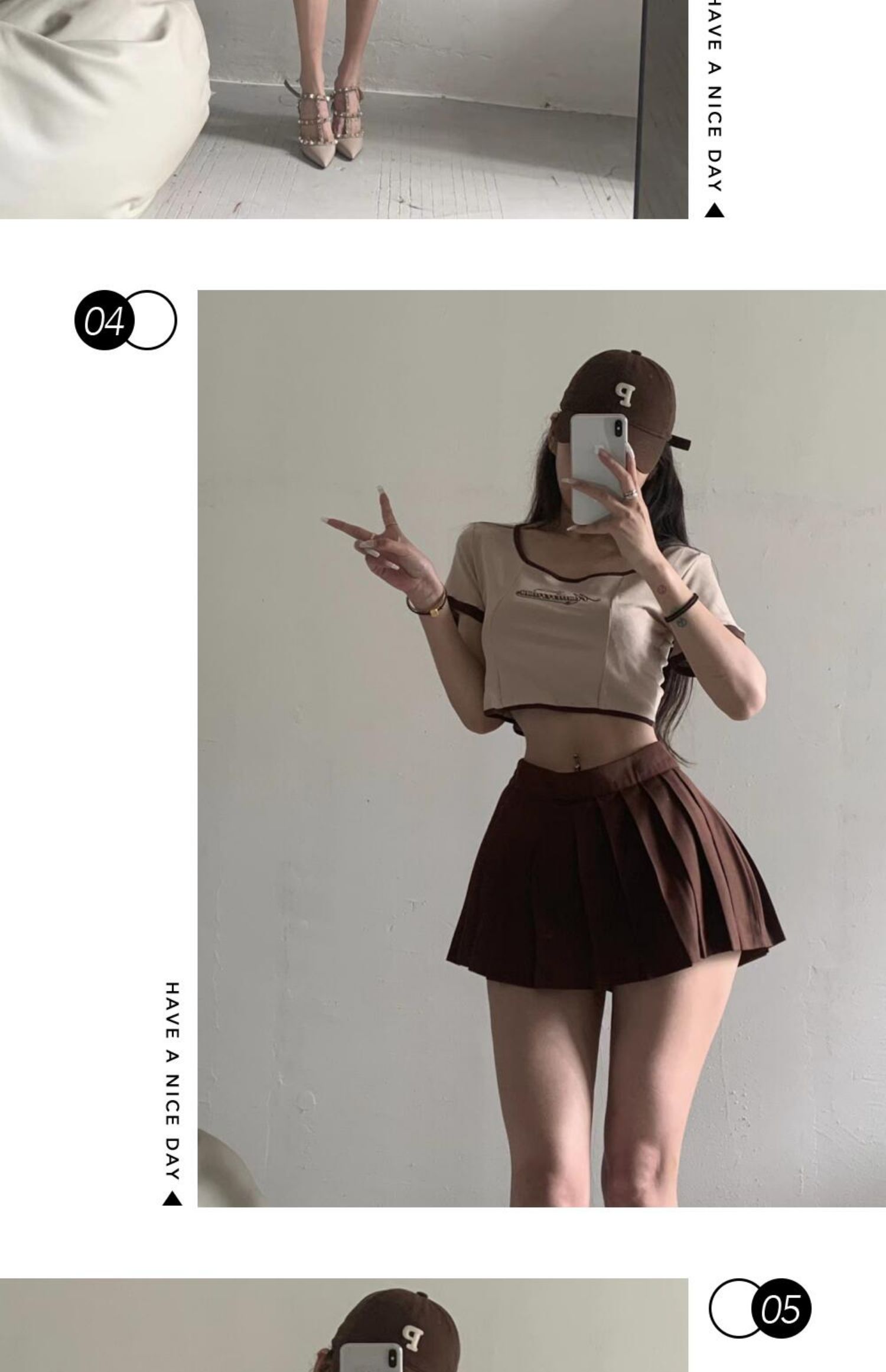 粉色的猪陈佩奇微密圈-192 夏季辣妹女装新款正肩显瘦包边撞色T恤女高腰露脐短款_第1集