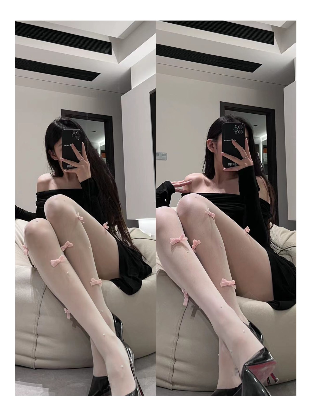 粉色的猪陈佩奇微密圈-221 洛丽塔甜妹纯欲奶白珍珠蝴蝶结连裤袜夏季超薄任意剪_第1集