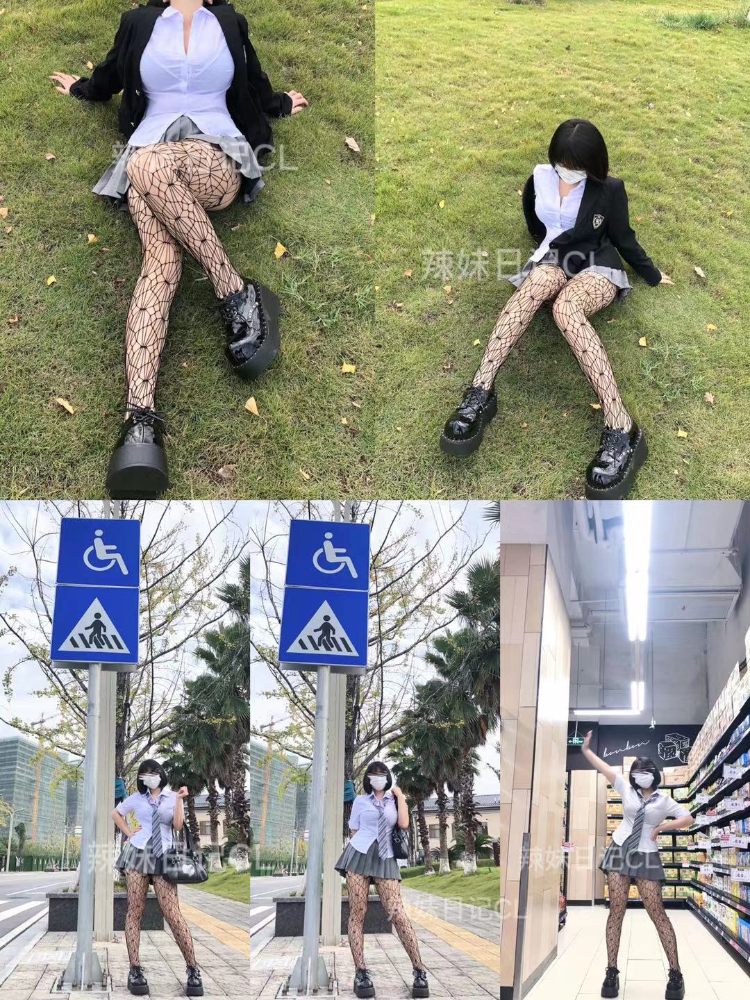 粉色的猪陈佩奇微密圈-039 吊带袜蕾丝黑色丝袜性感镂空几何图形薄款连裤袜渔网袜_第1集