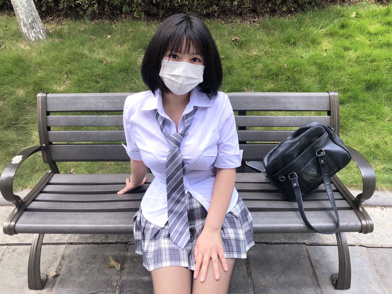 粉色的猪陈佩奇微密圈-043 20夏季OL高腰显瘦显腿长加厚网球裙百褶裙A字短裙衬衣_第1集