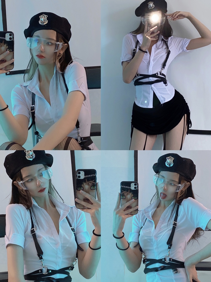 粉色的猪陈佩奇微密圈-043 20夏季OL高腰显瘦显腿长加厚网球裙百褶裙A字短裙衬衣_第1集