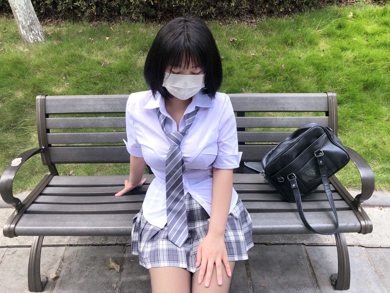 粉色的猪陈佩奇微密圈-043 20夏季OL高腰显瘦显腿长加厚网球裙百褶裙A字短裙衬衣_第2集