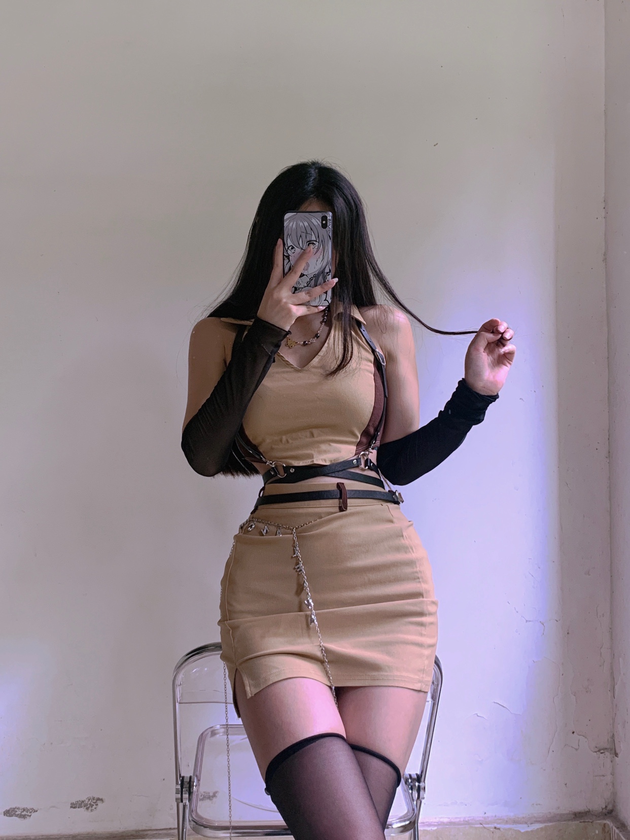 粉色的猪陈佩奇微密圈-049 领带JK配饰腰带欧美腰带酷暗黑系_第1集