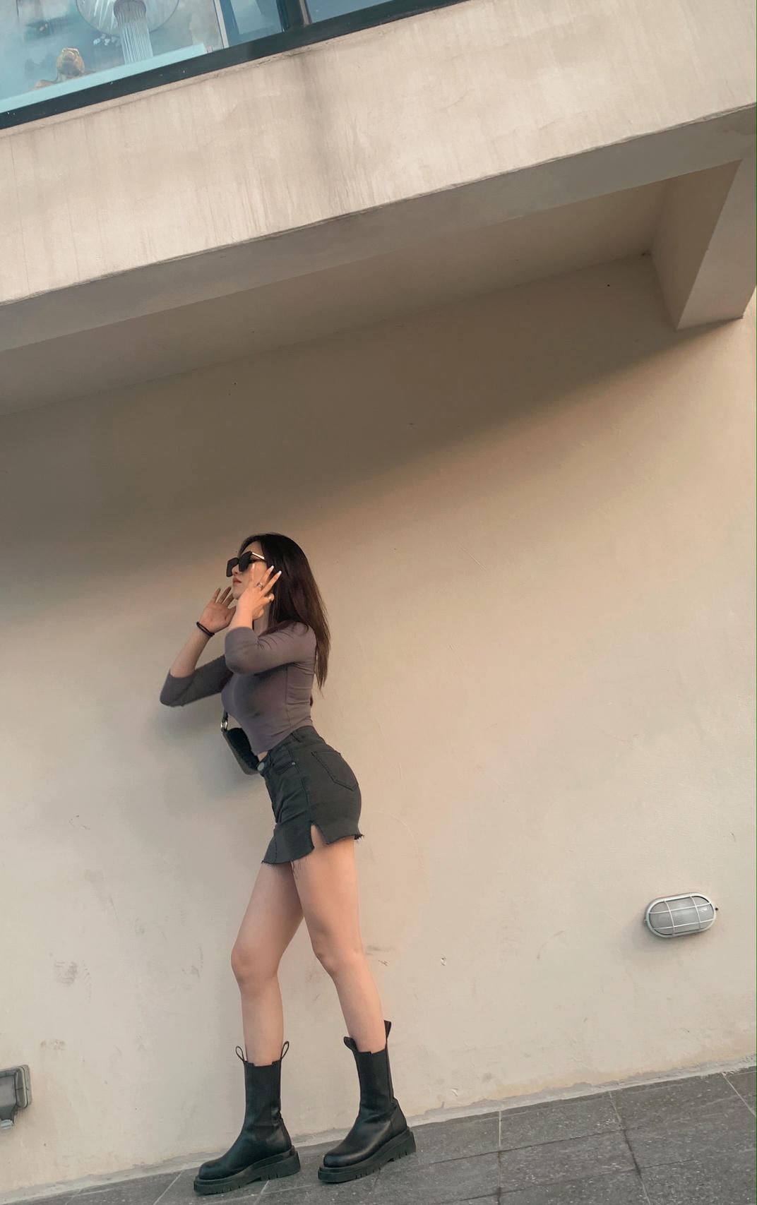 粉色的猪陈佩奇微密圈-006 欧美针织韩版修身款复古方领长袖套头多色针织衫_第1集